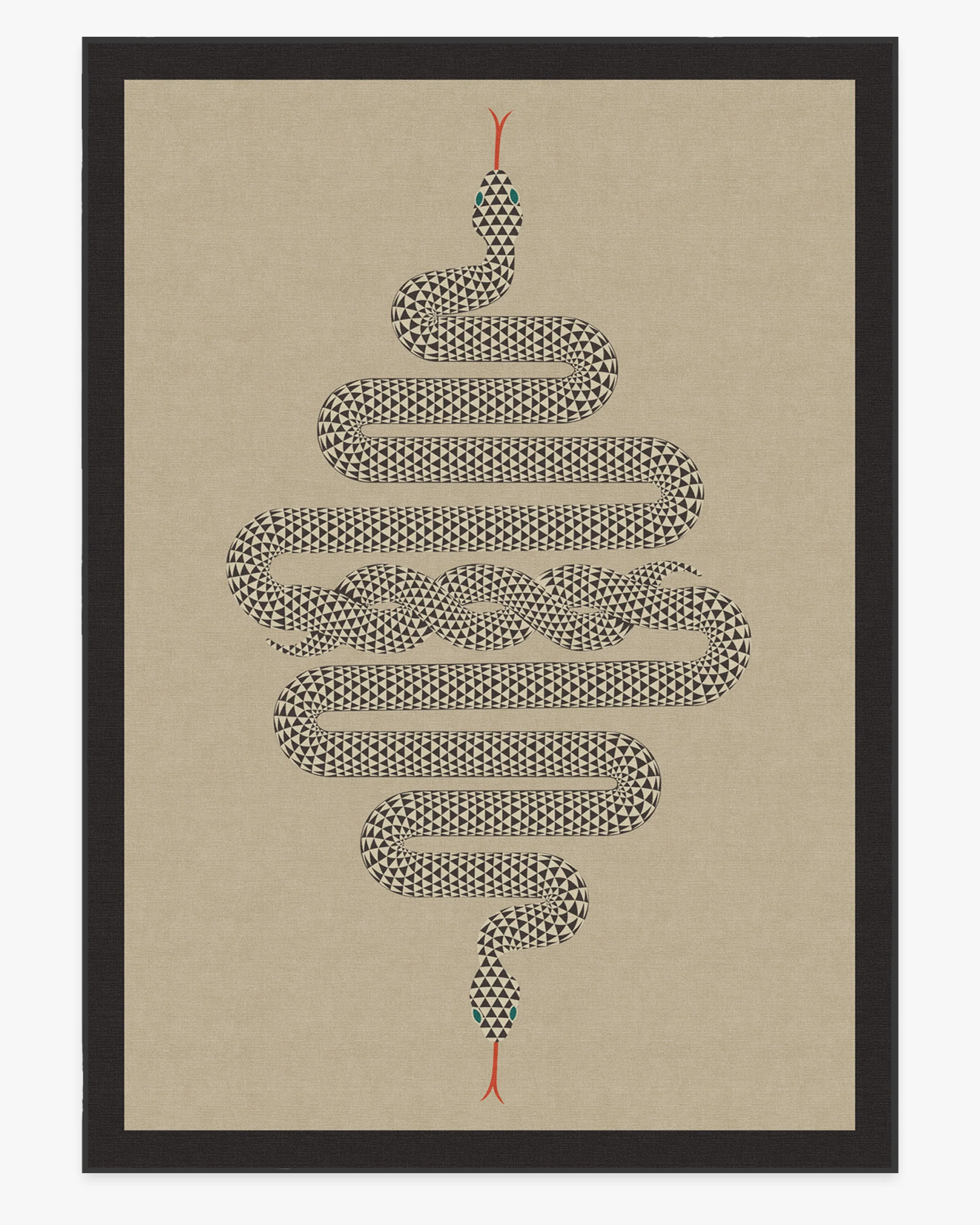 Venom Neutral Flatwoven Rug by Jonathan Adler