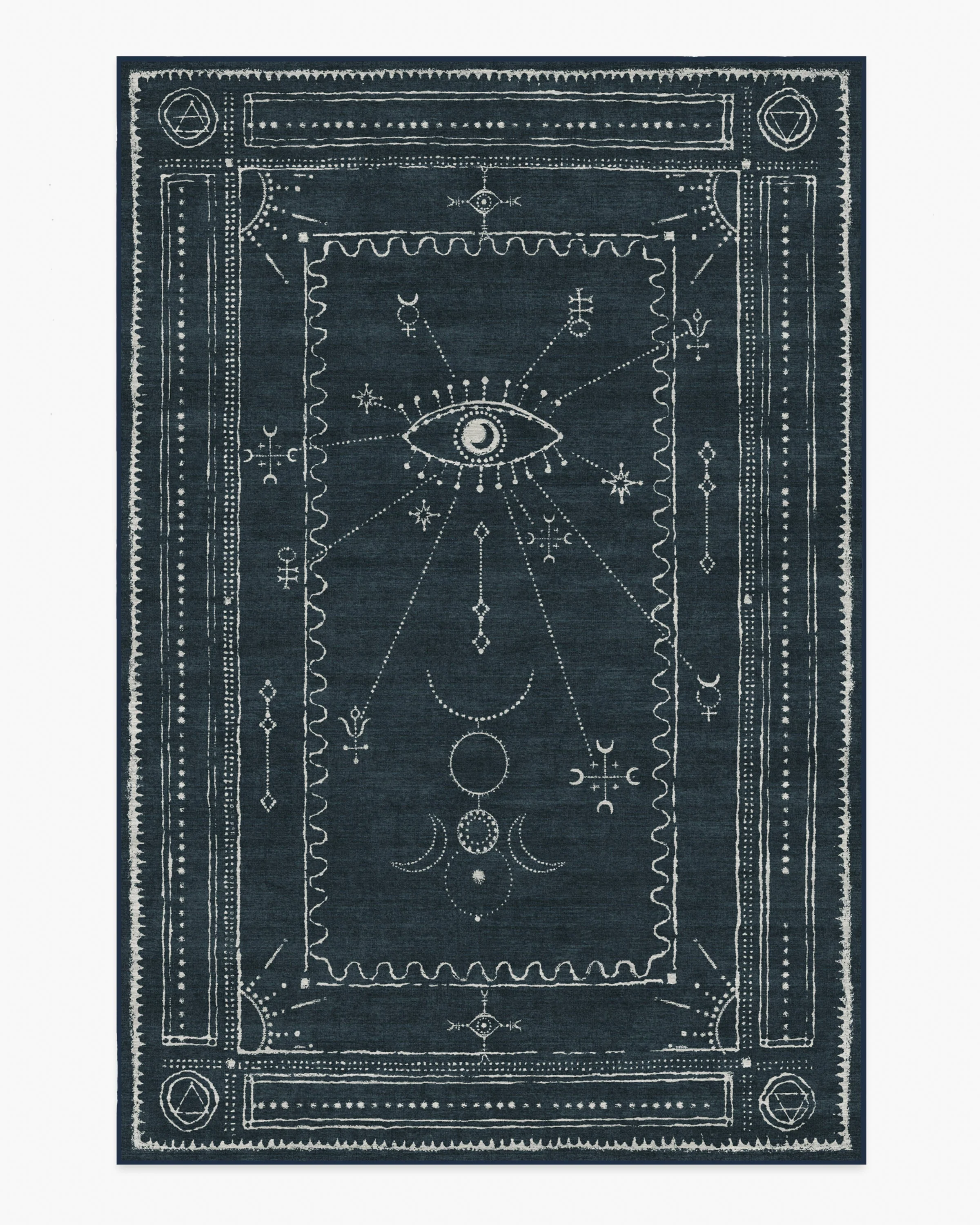 Velith Midnight Blue Flatwoven Rug