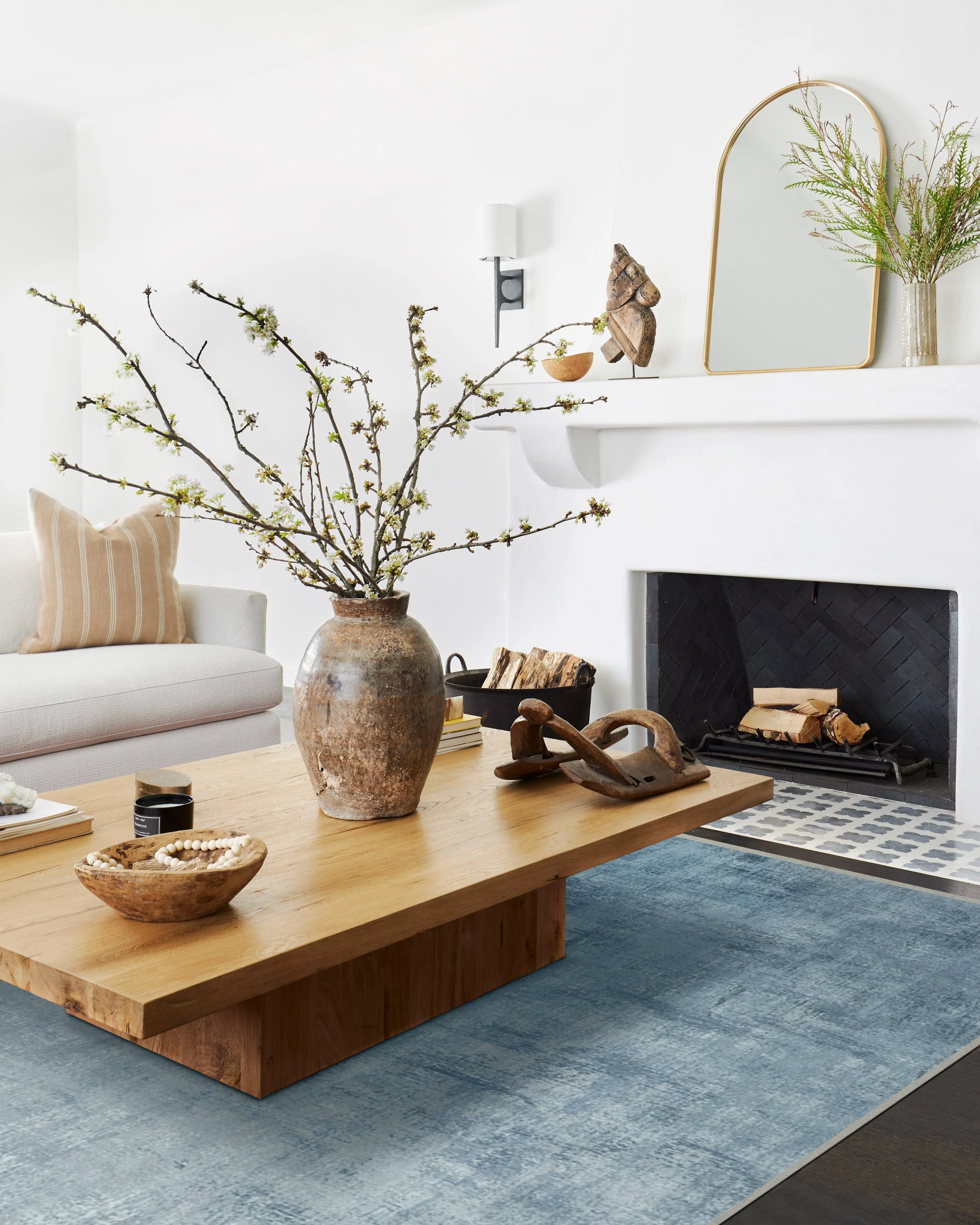 Impasto Slate Blue Rug