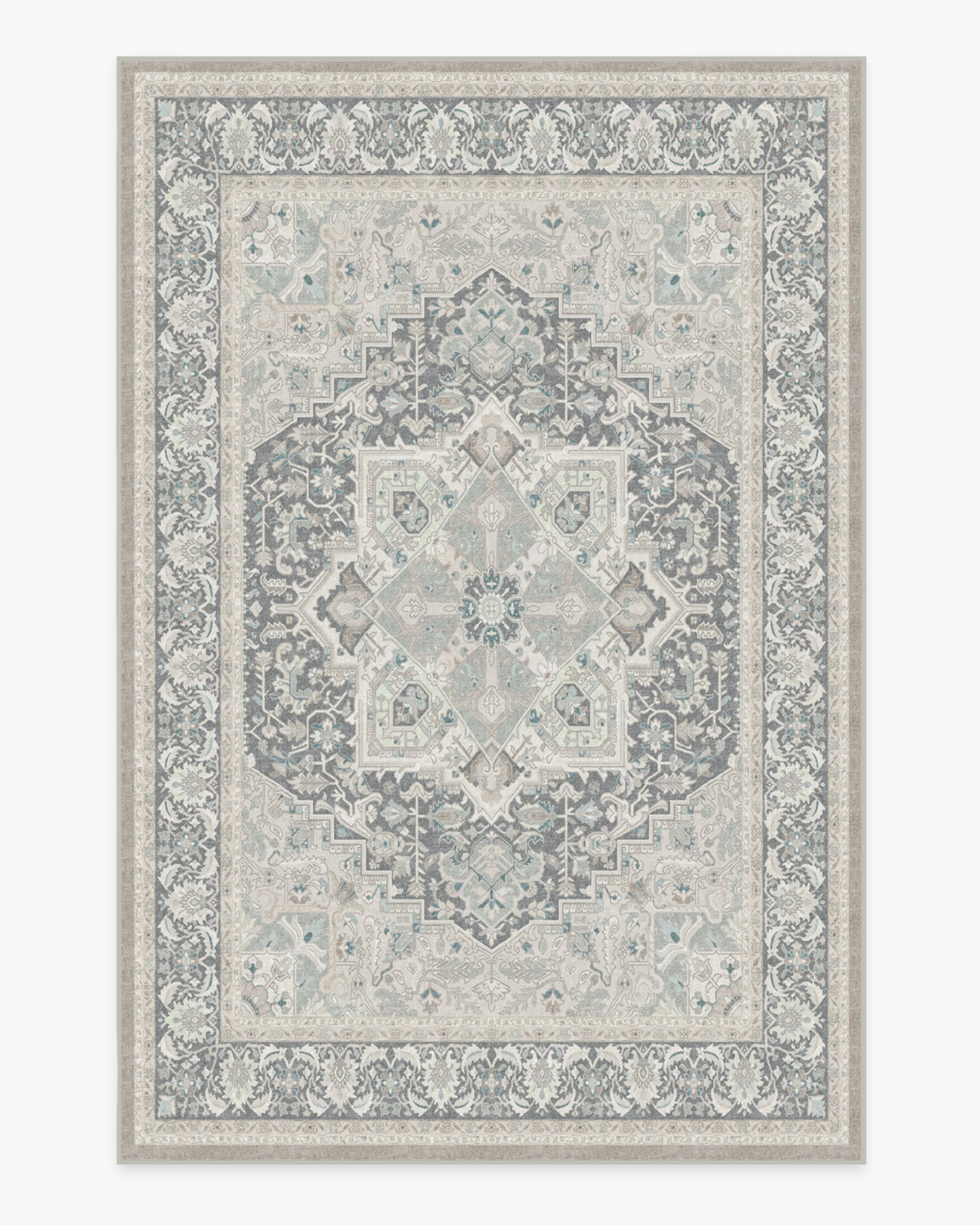 Hendesi Heriz Abalone Rug