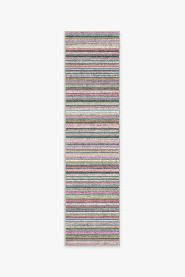 Multi Stripe Polychrome Rug