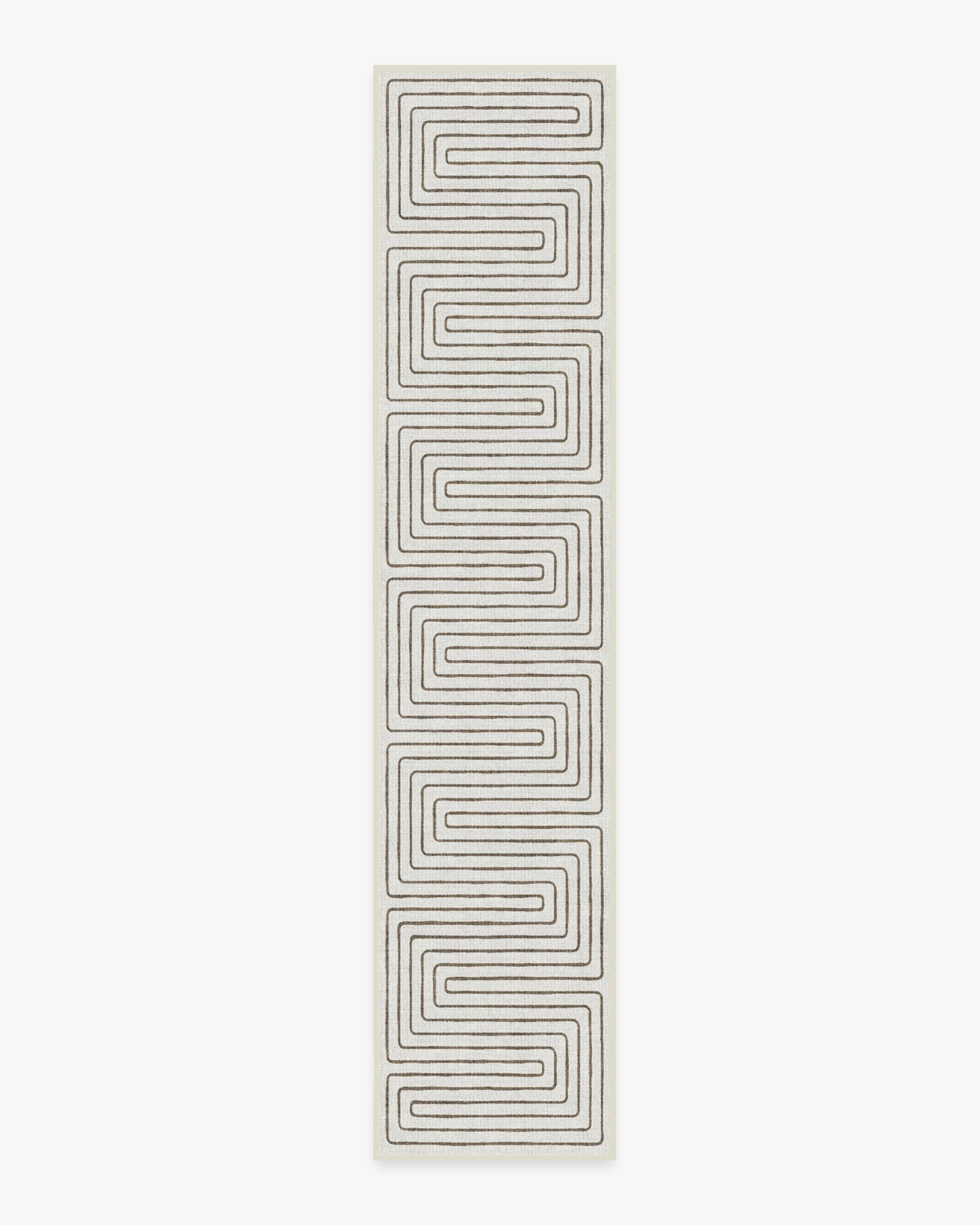 Labyrinth Camel & Ivory Flatwoven Rug by Jonathan Adler