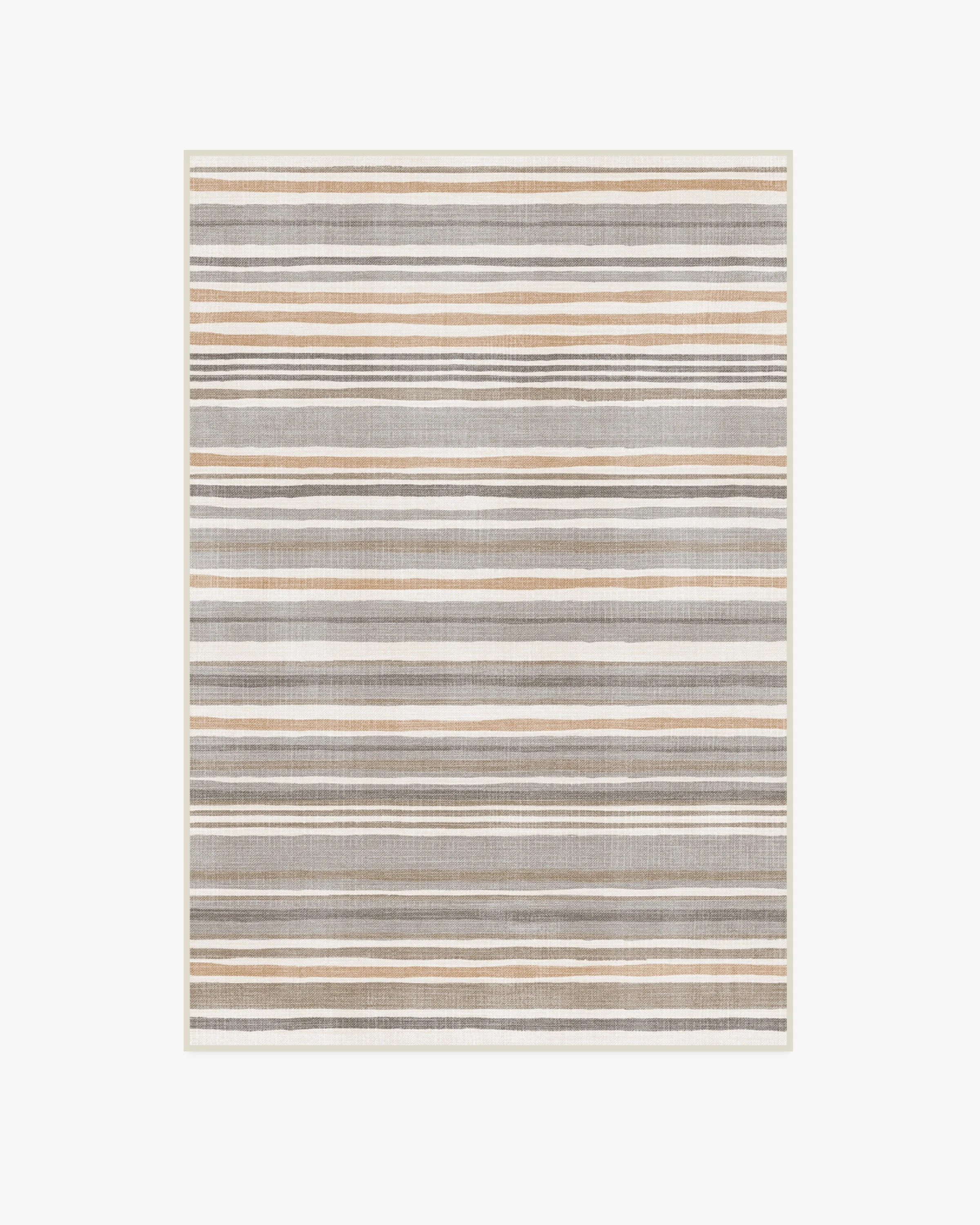 Elio Stripe Grey & Ivory Flatwoven Rug