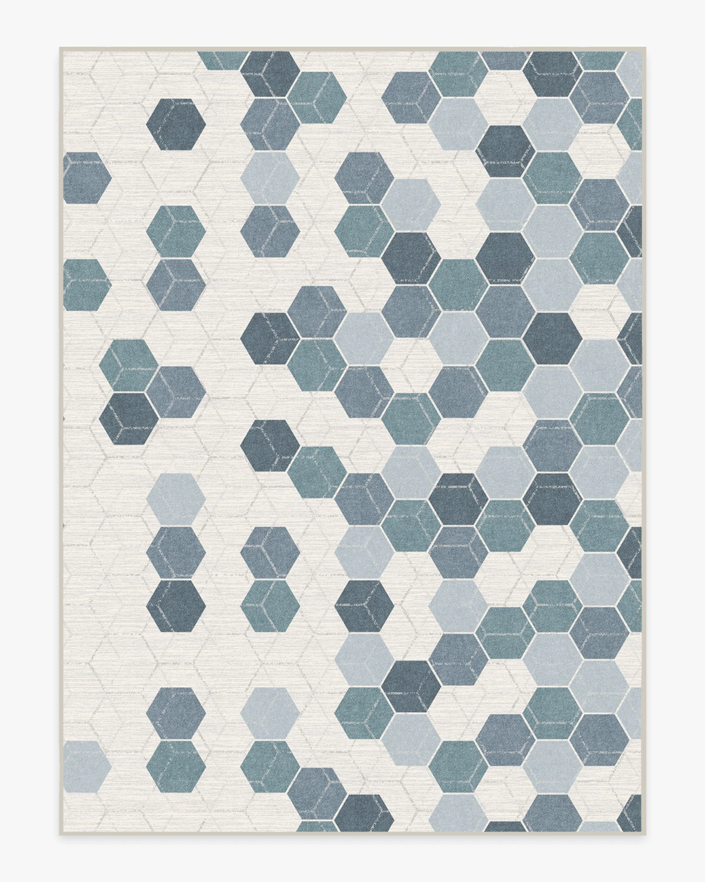 Prisma Slate Blue Flatwoven Rug