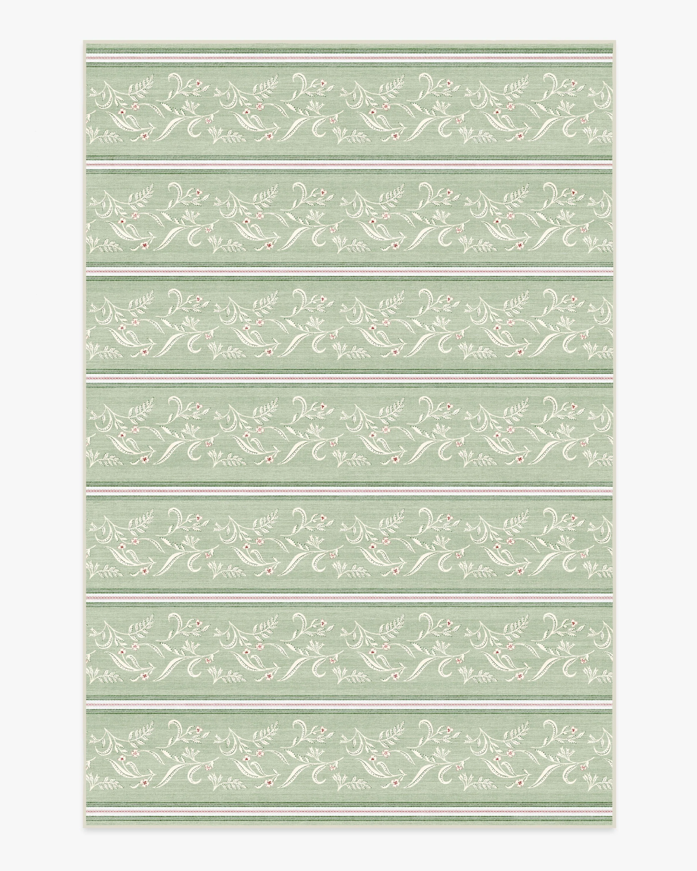 Sambuco Stripe Celadon Outdoor Rug