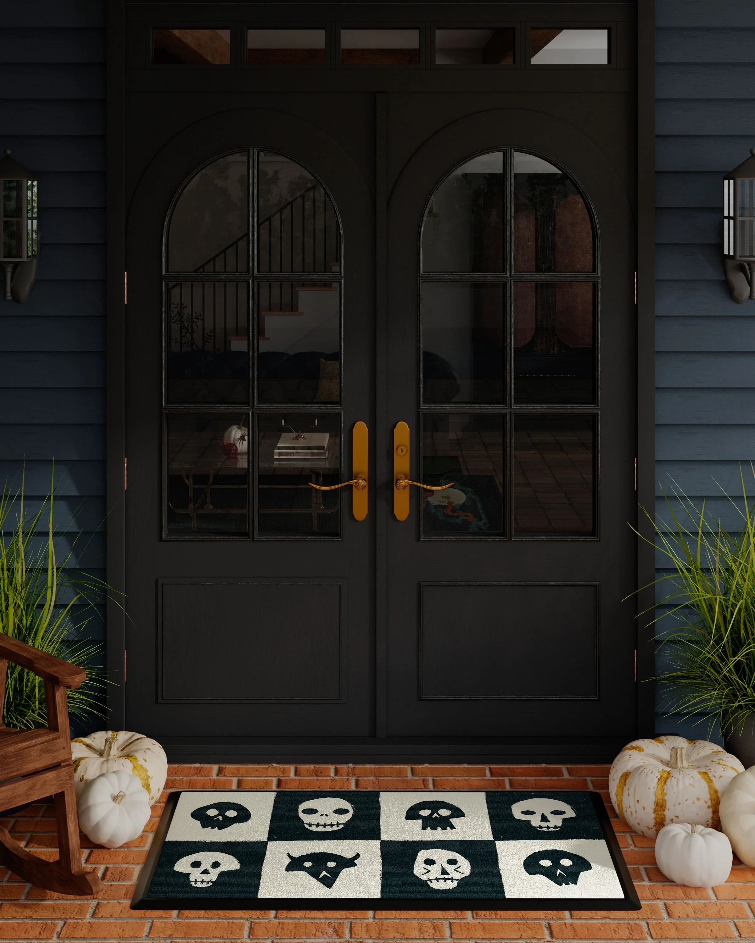 Grim Grins Large Doormat