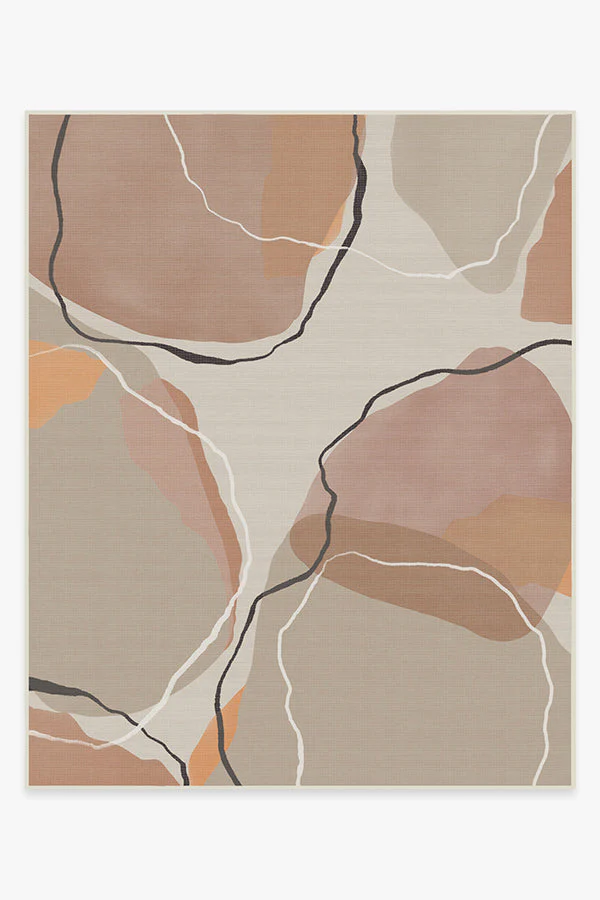 Petra Copper Rose Outdoor Rug