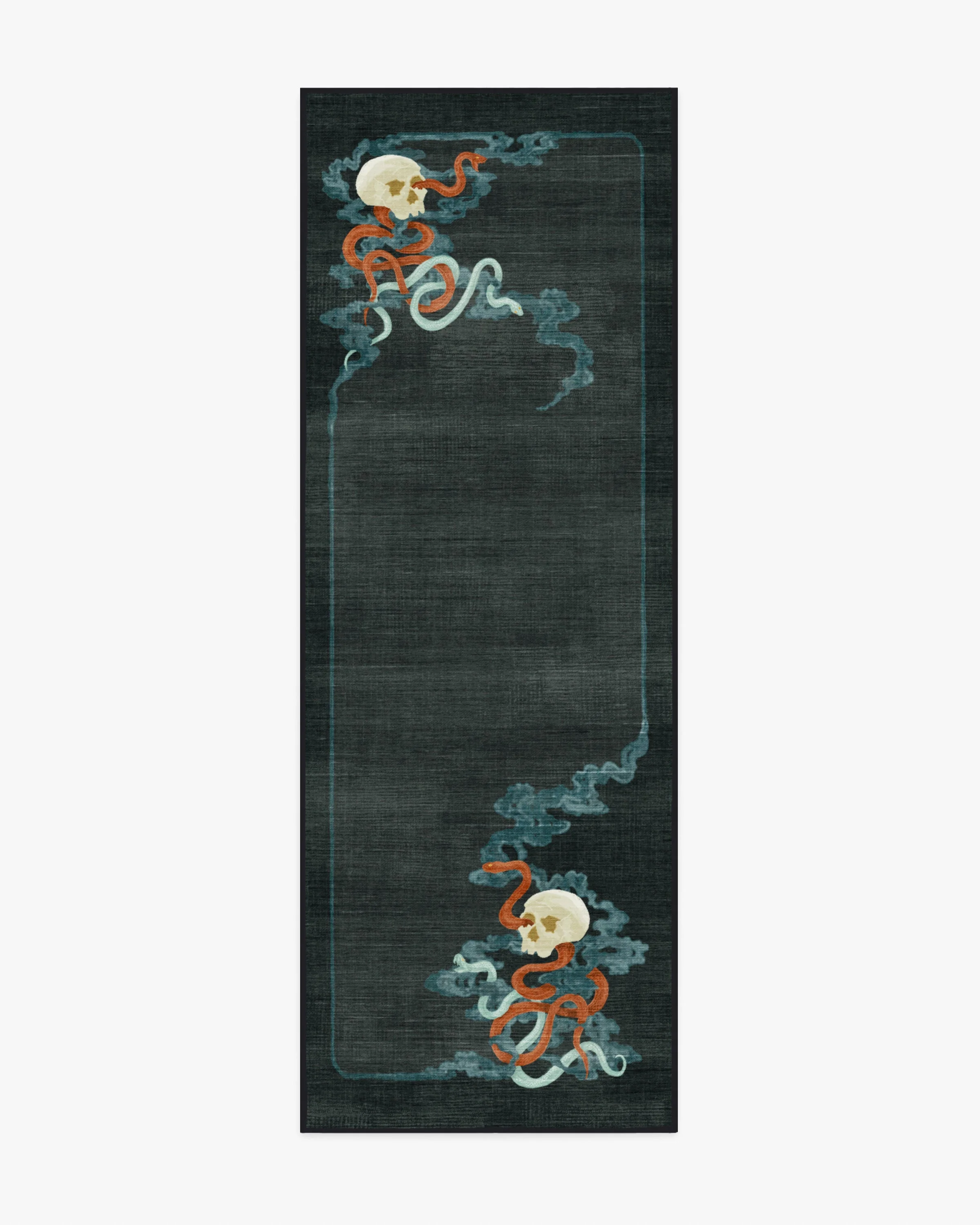 Serpentine Charcoal Flatwoven Rug