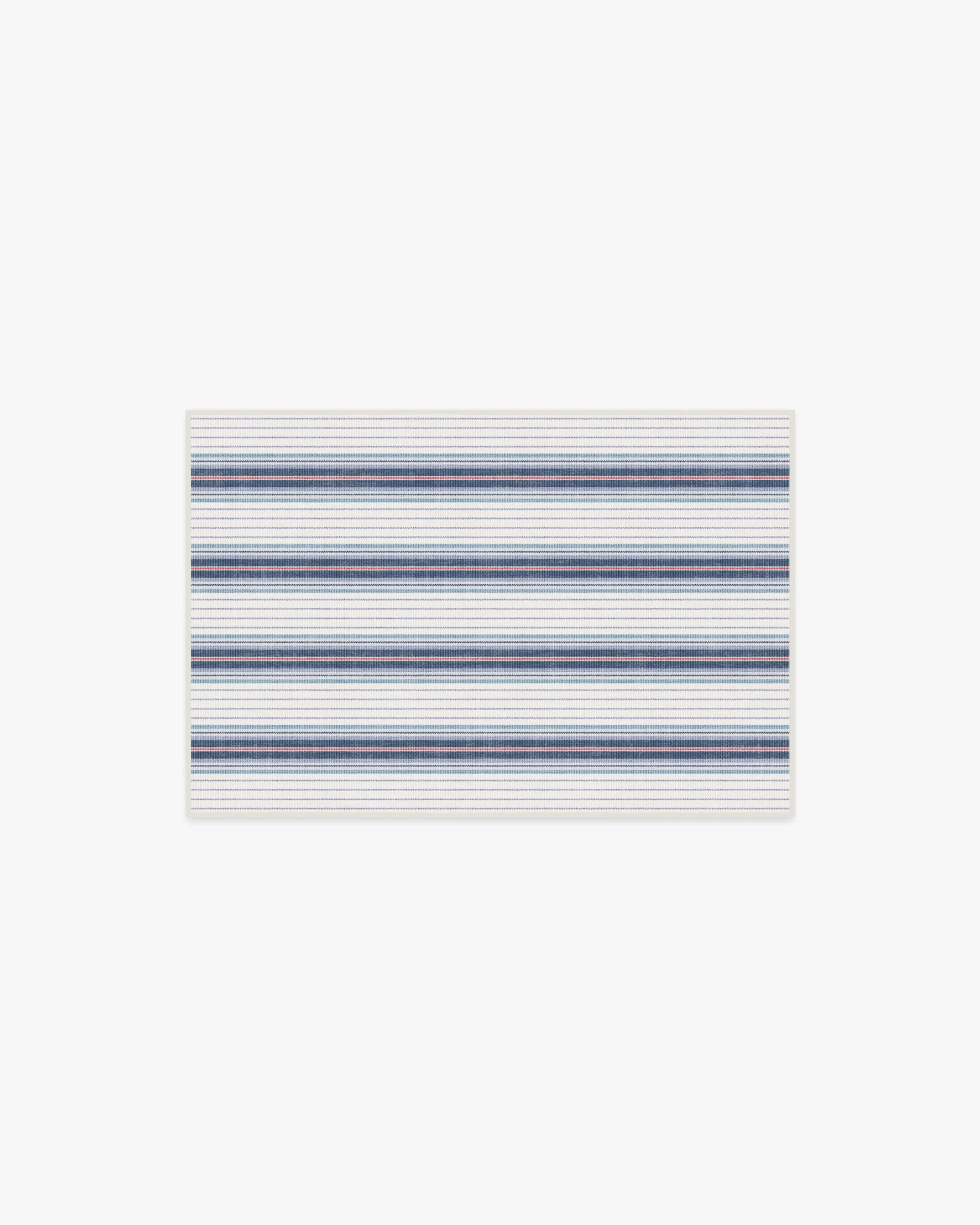 Cosette Stripe Ivory & Indigo Flatwoven Rug
