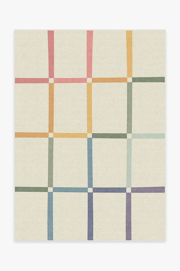 Joanna Ivory Rainbow Rug by The Home Edit
