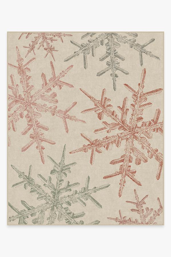 Snowflake Creme Flatwoven Rug