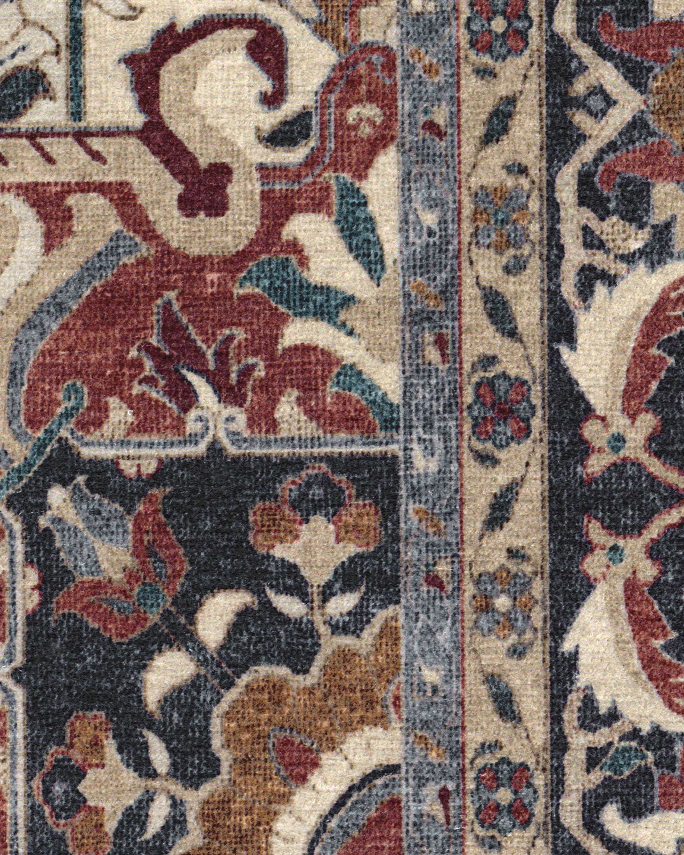 Hendesi Heriz Bordeaux Rug