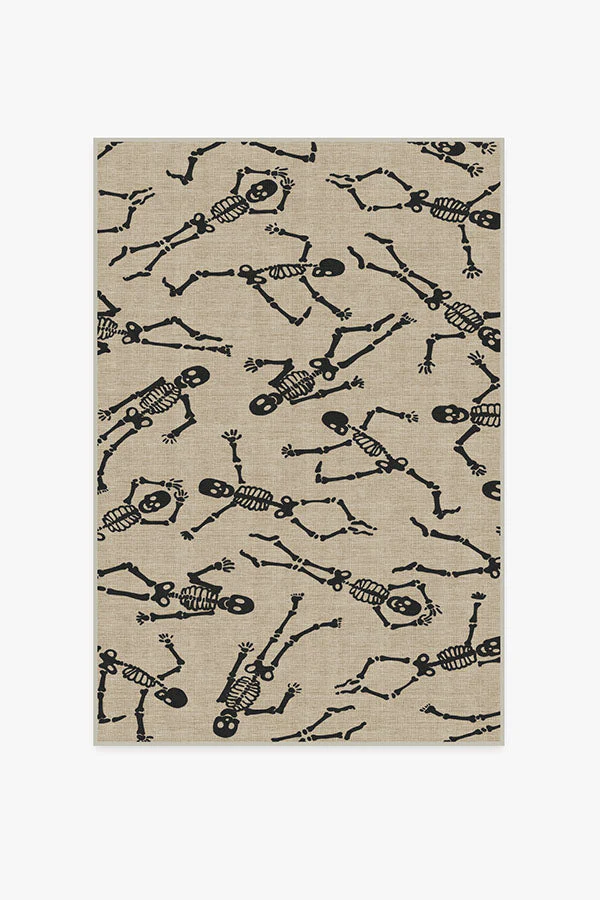Bone Dance White Flatwoven Rug