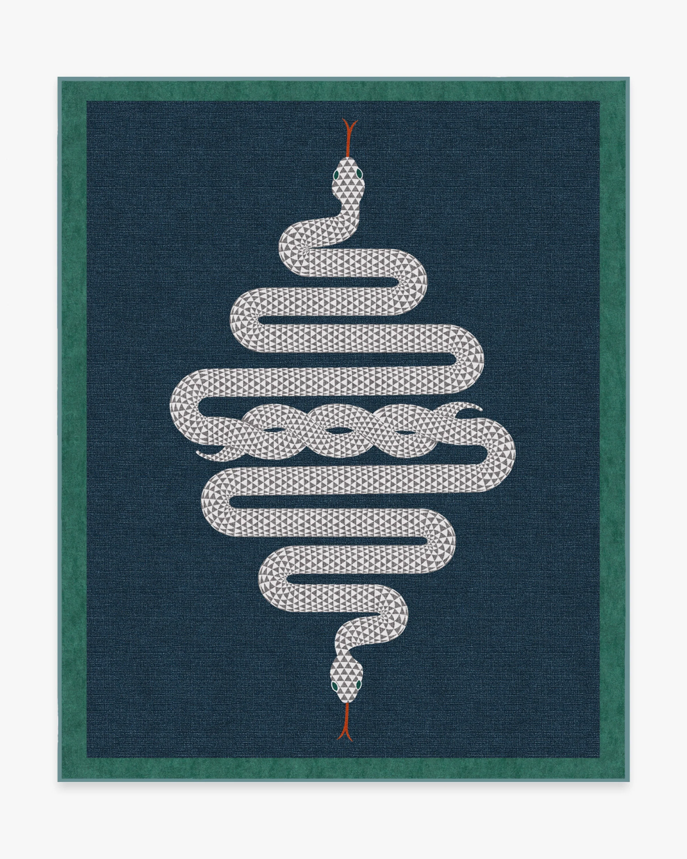Venom Sapphire Rug by Jonathan Adler