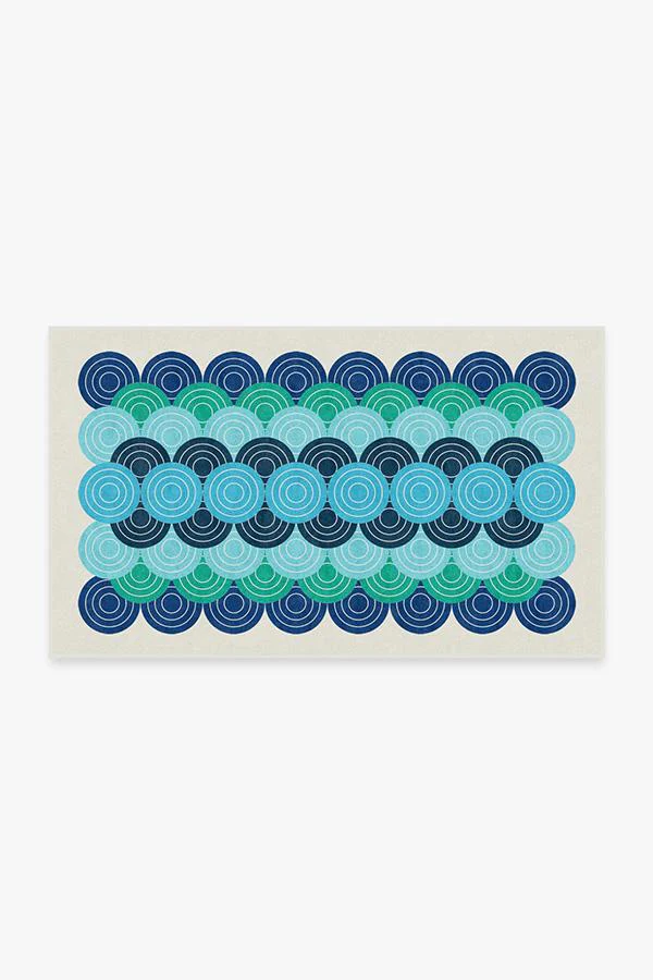Biba Blue Green Rug by Jonathan Adler