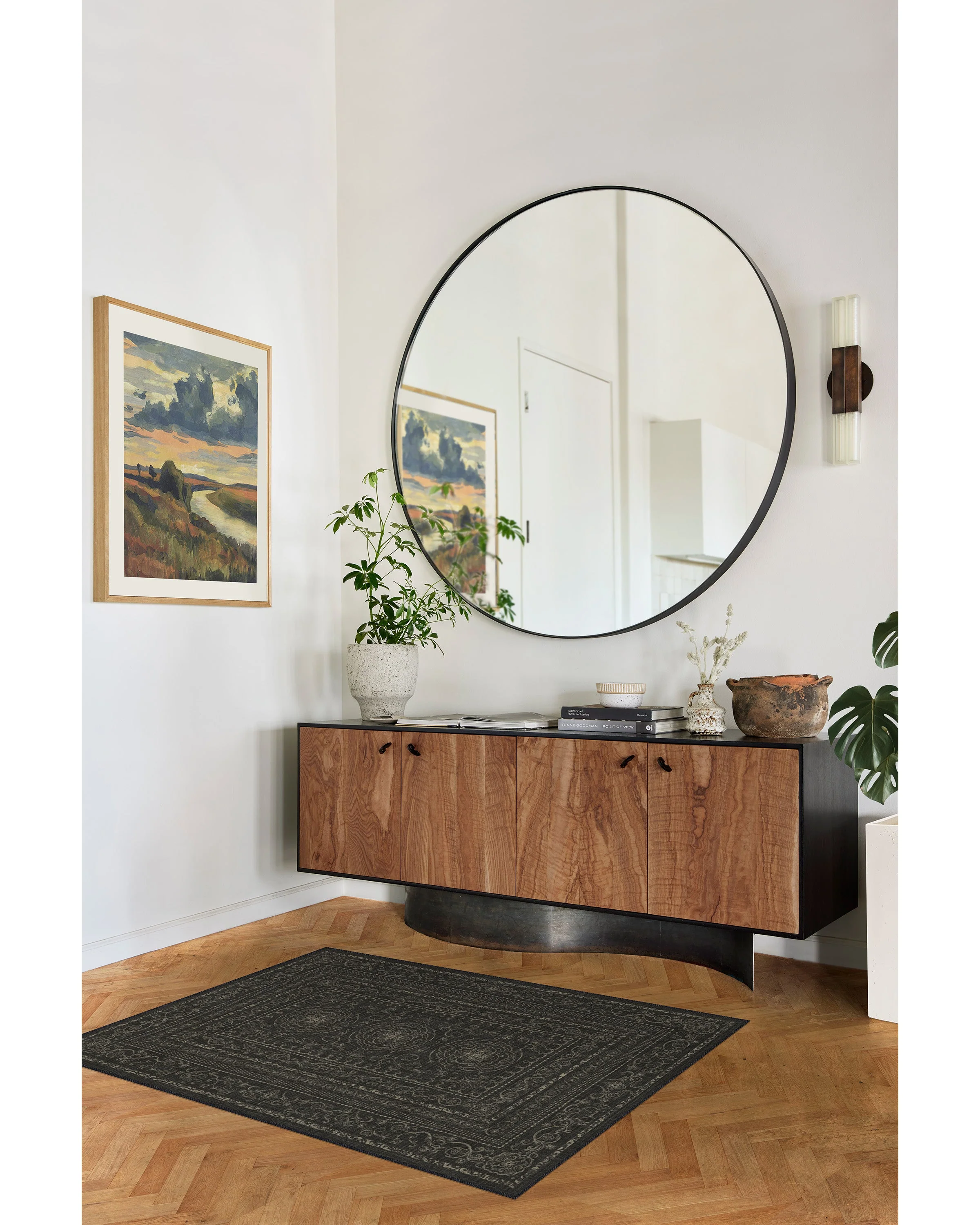 Gisele Soft Black Rug
