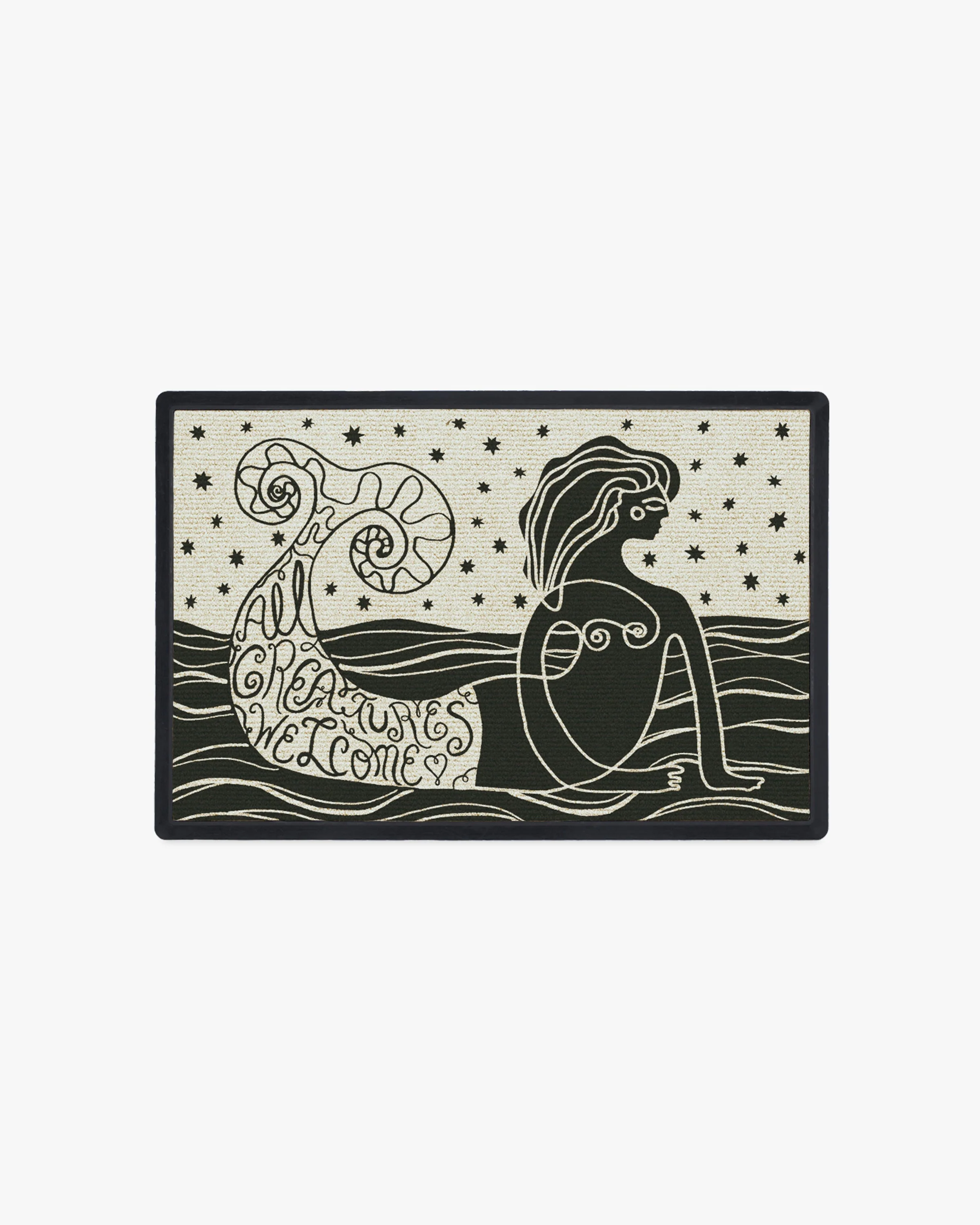 All Creatures Welcome Doormat by Justina Blakeney