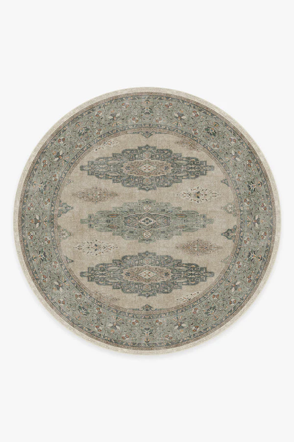Maxine Natural Sage Flatwoven Rug