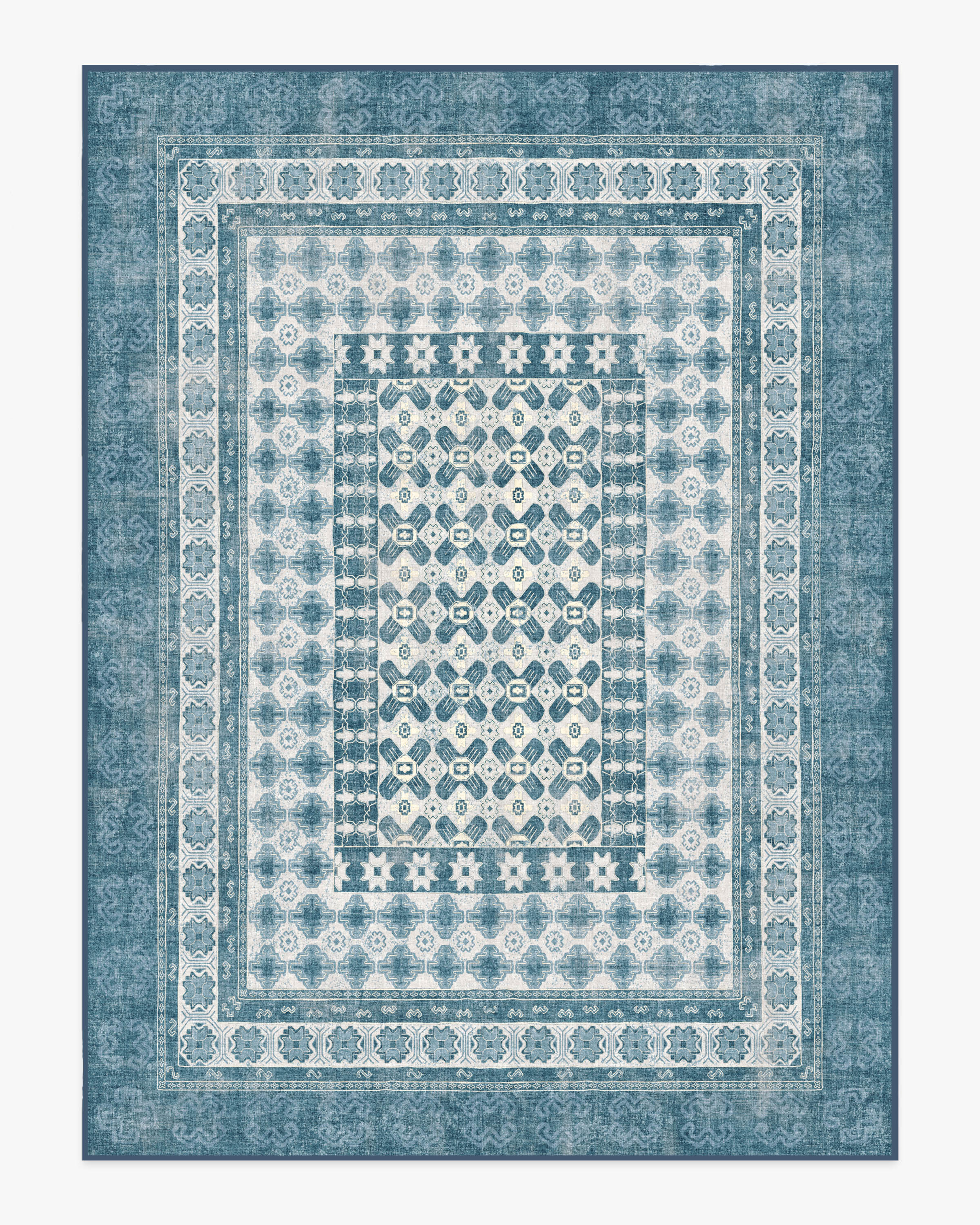 Cyrus Ocean & Ivory Outdoor Rug