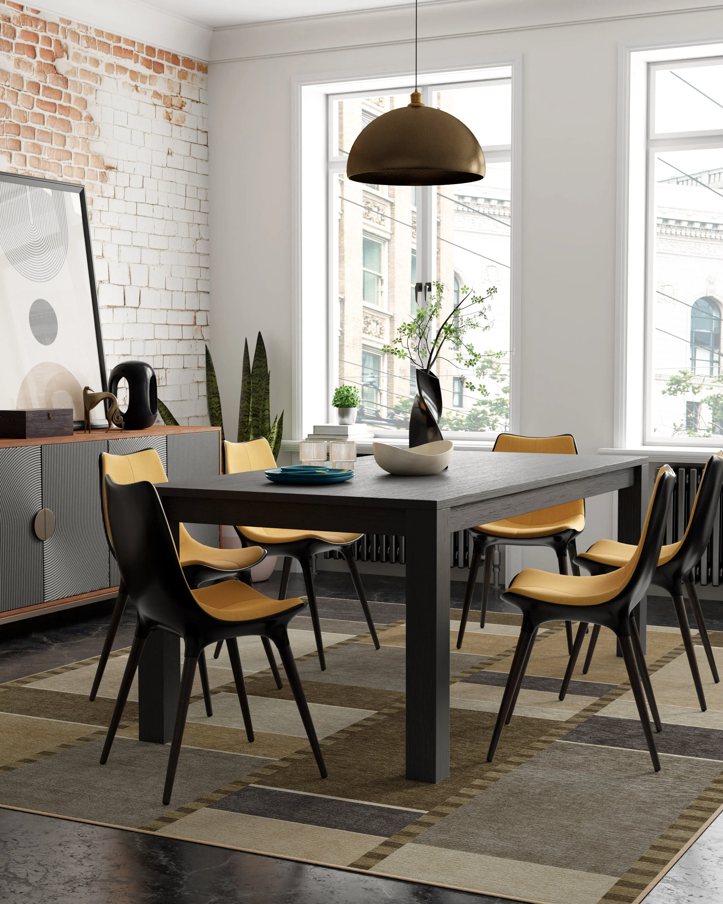 Vienna Beige & Stone Flatwoven Rug by Michael Michalsky