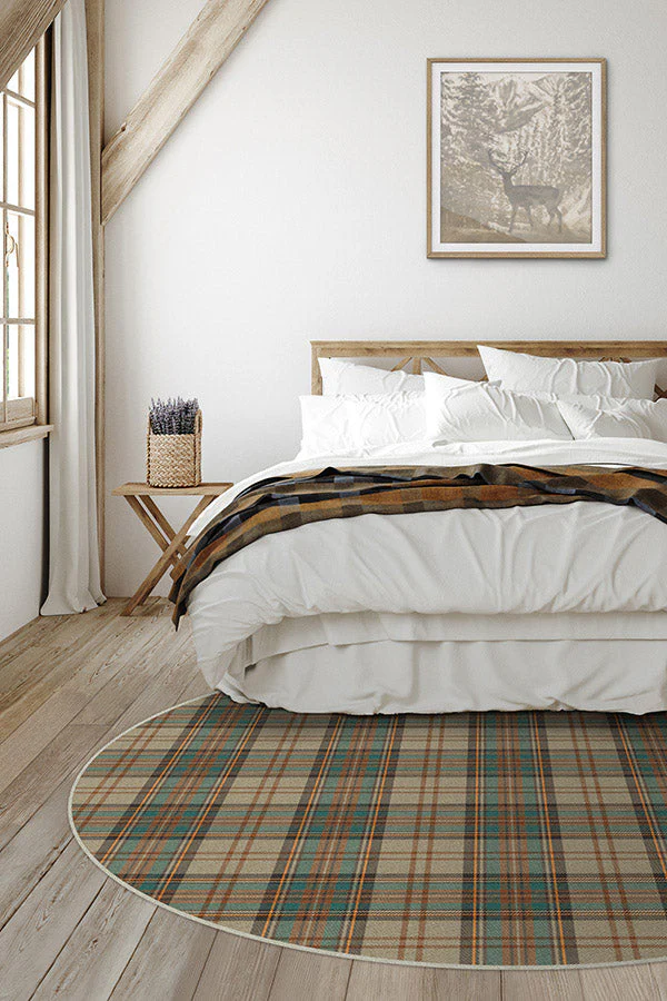Dress Stewart Tartan Khaki Rug