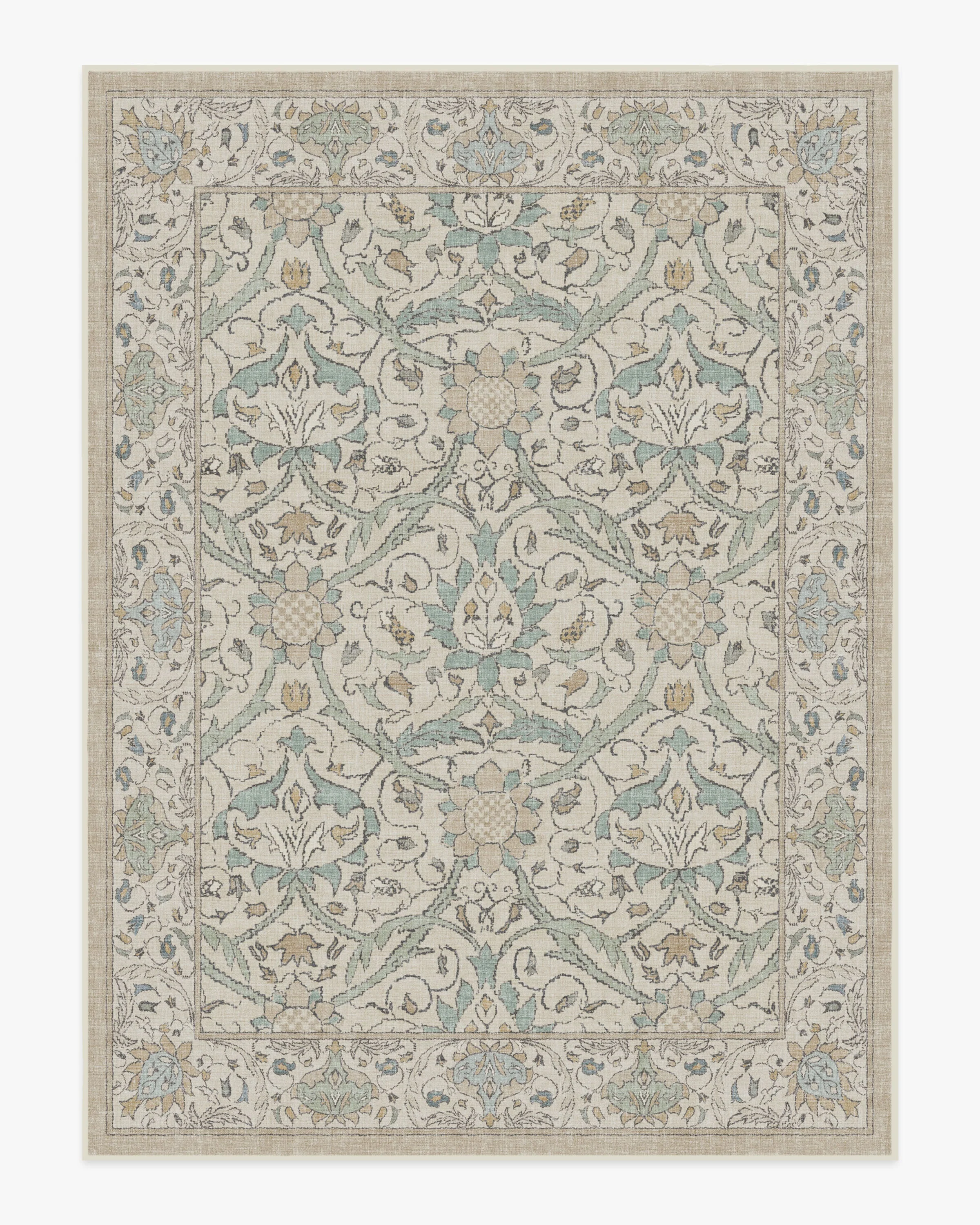 Montreal Natural Jade Flatwoven Rug by Morris & Co.