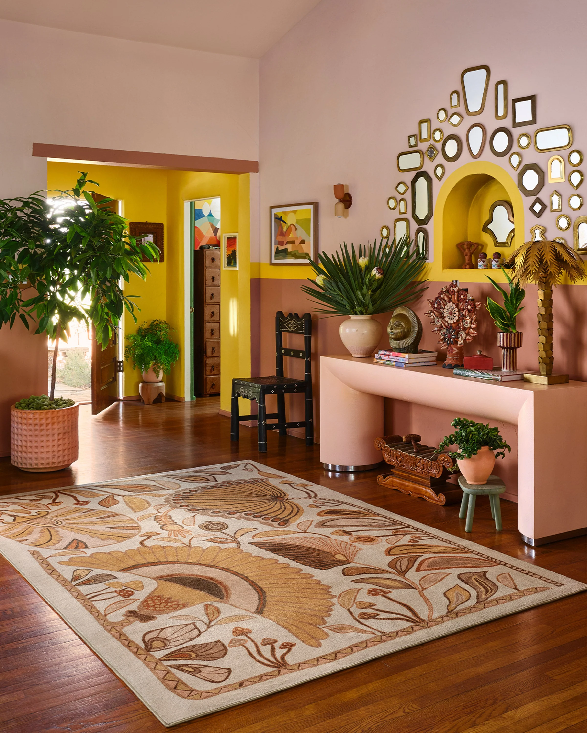 Alice Mellow Yellow Flatwoven Rug by Justina Blakeney