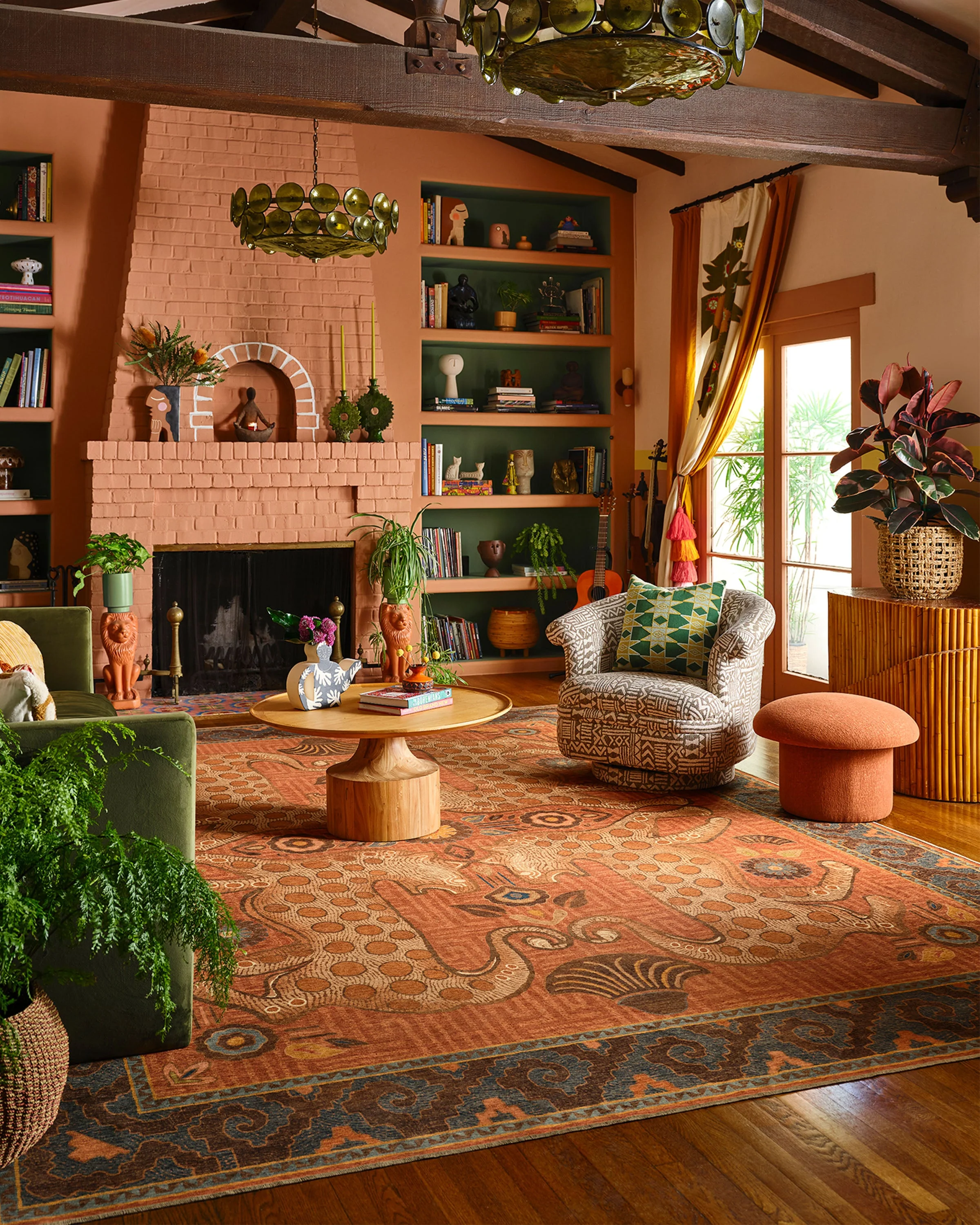 Eartha Terracotta Flatwoven Rug by Justina Blakeney