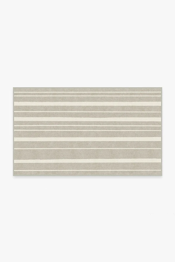 Hudson Stripe Stone Flatwoven Rug