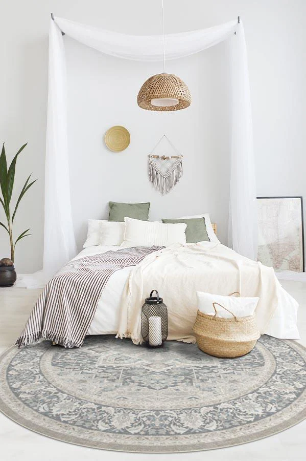 Hendesi Heriz Abalone Flatwoven Rug