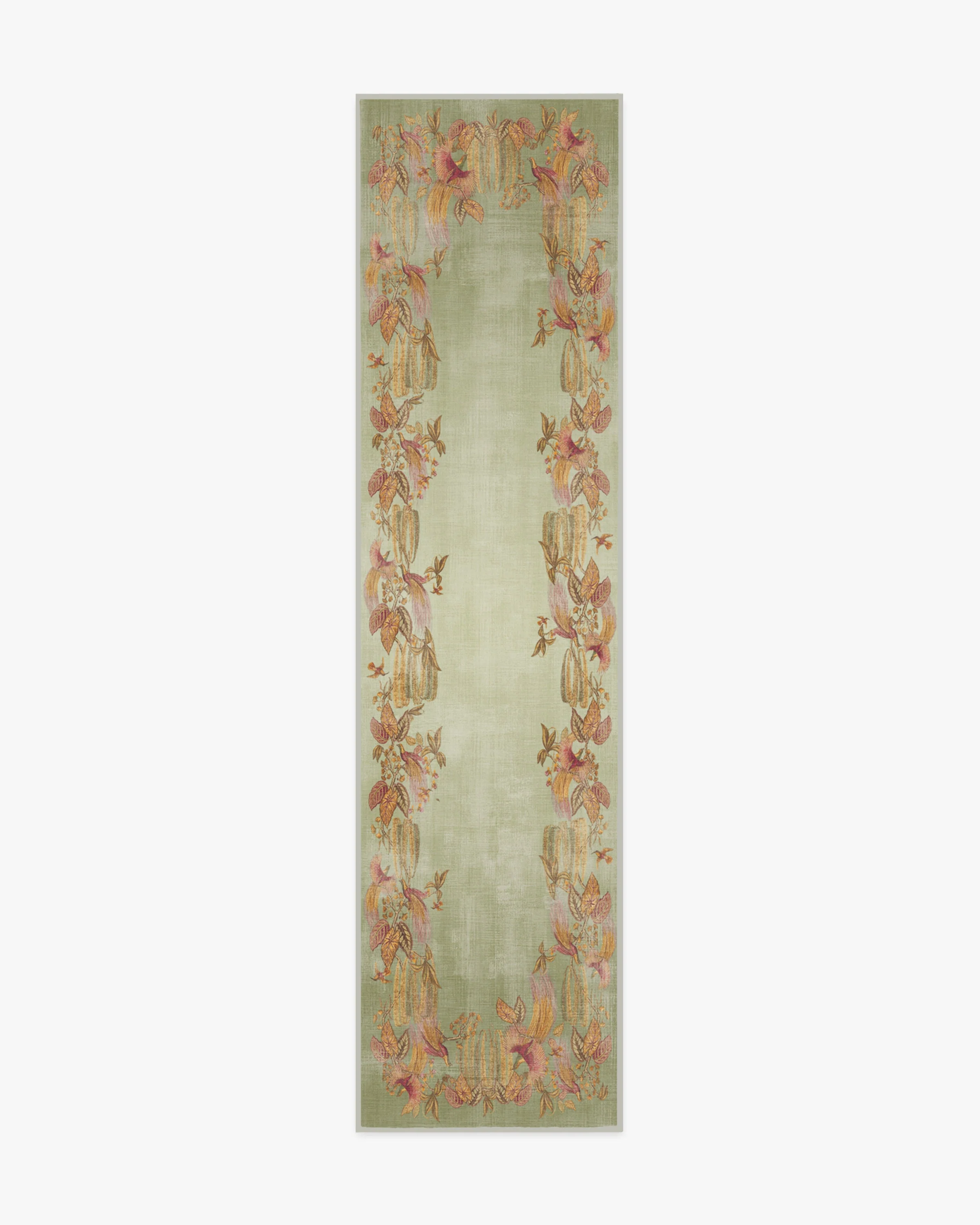 Bird of Paradise Silver Fern Flatwoven Rug by Sanderson