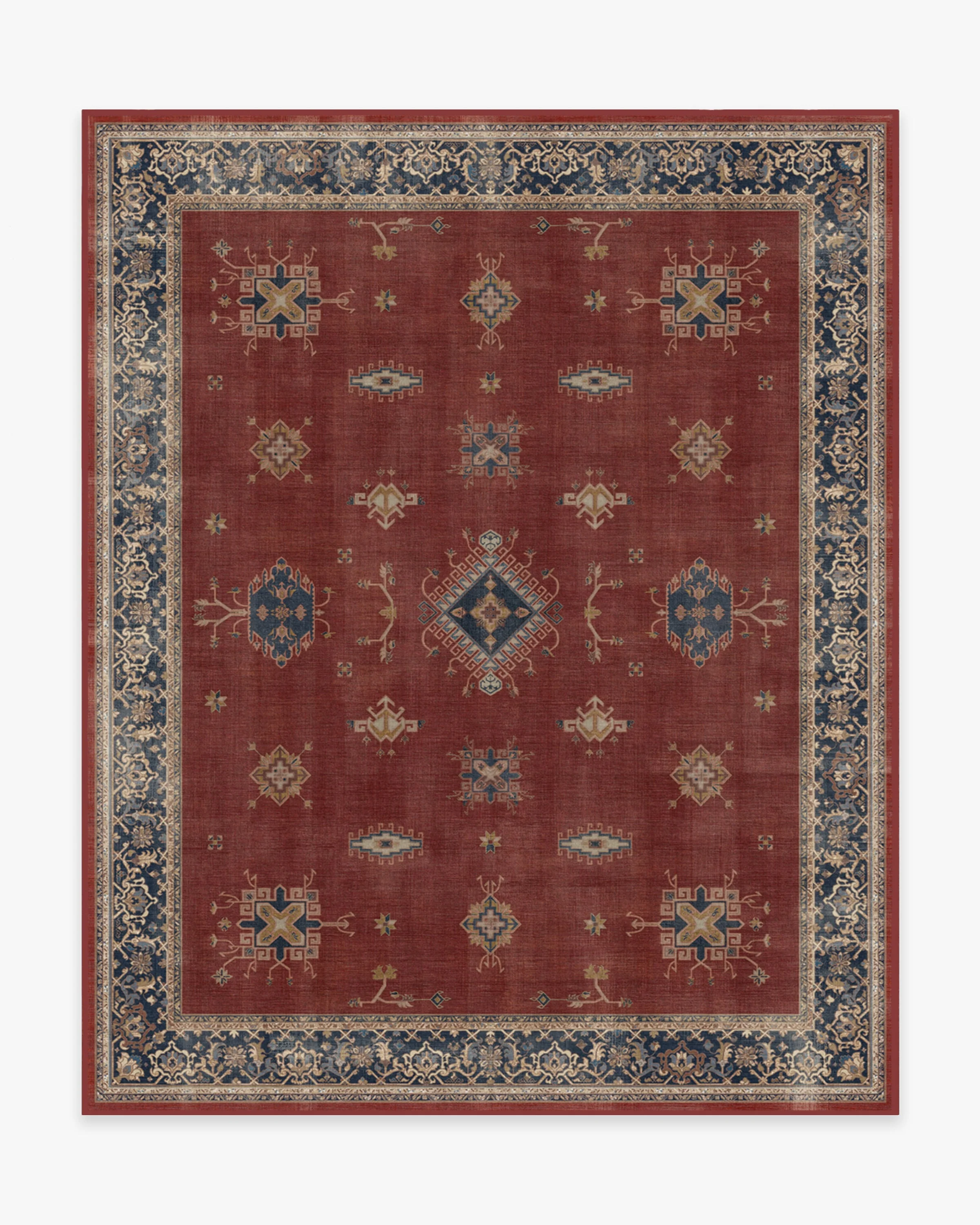 Verena Amber Red Flatwoven Rug