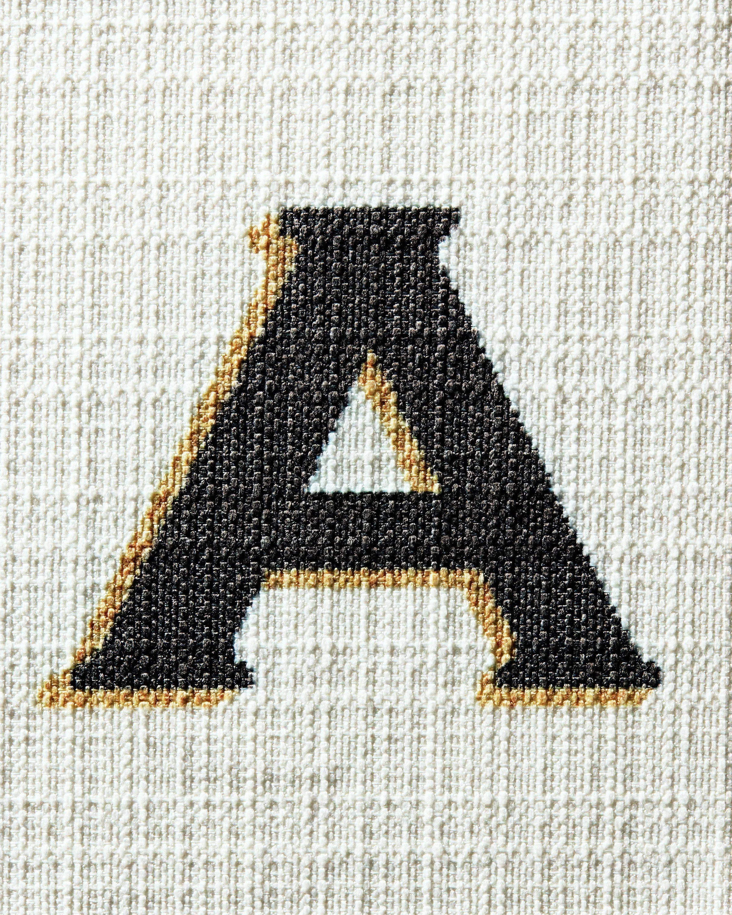 Classic Monogram Ivory Woven Pet Bed, Medium by Jonathan Adler