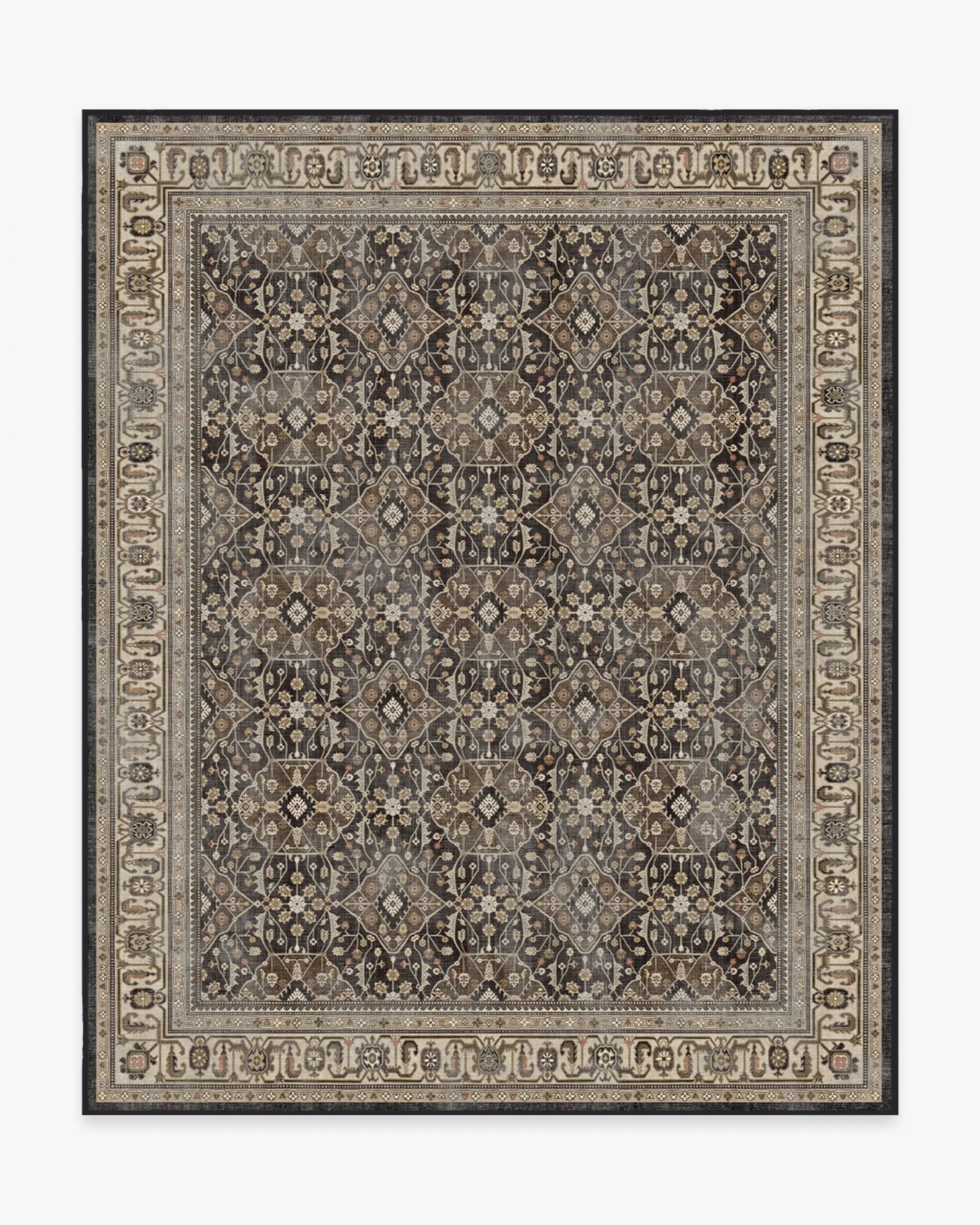 Alessia Dark Wood Flatwoven Rug