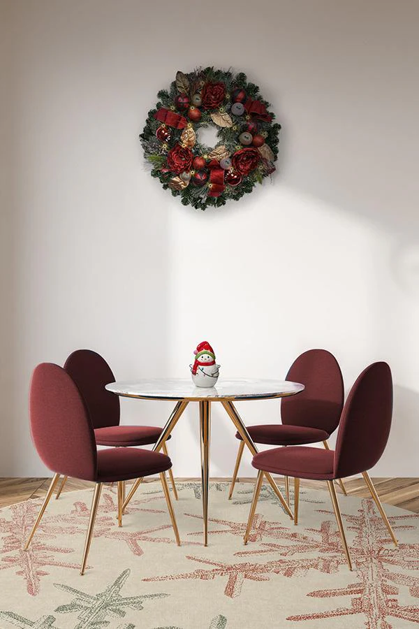 Snowflake Creme Flatwoven Rug