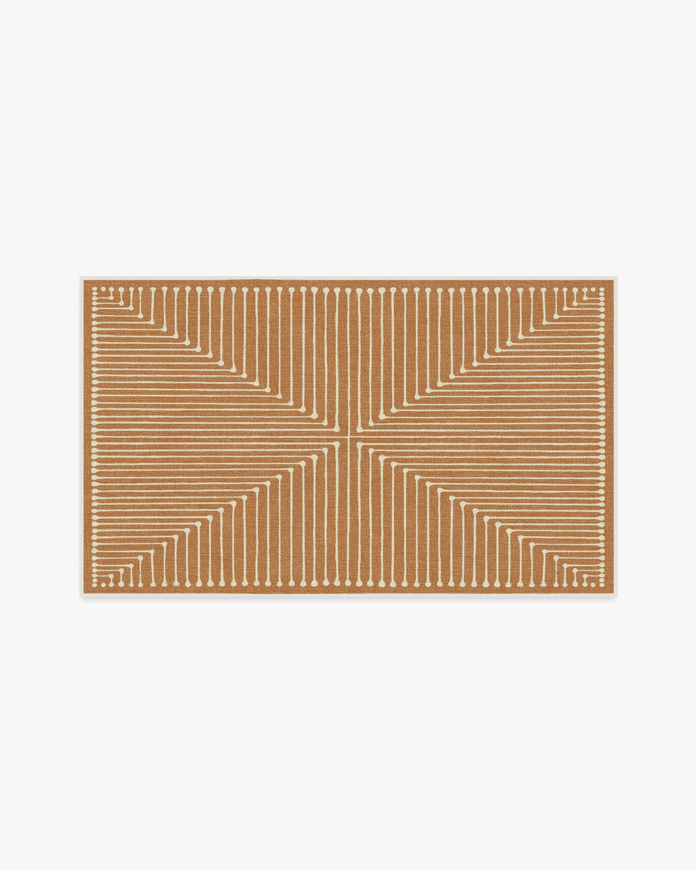 Inkdrop Copper Rug by Jonathan Adler