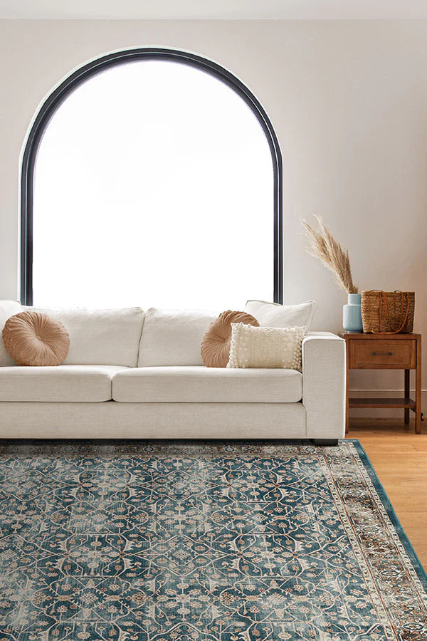 Celestine Teal Blue Rug