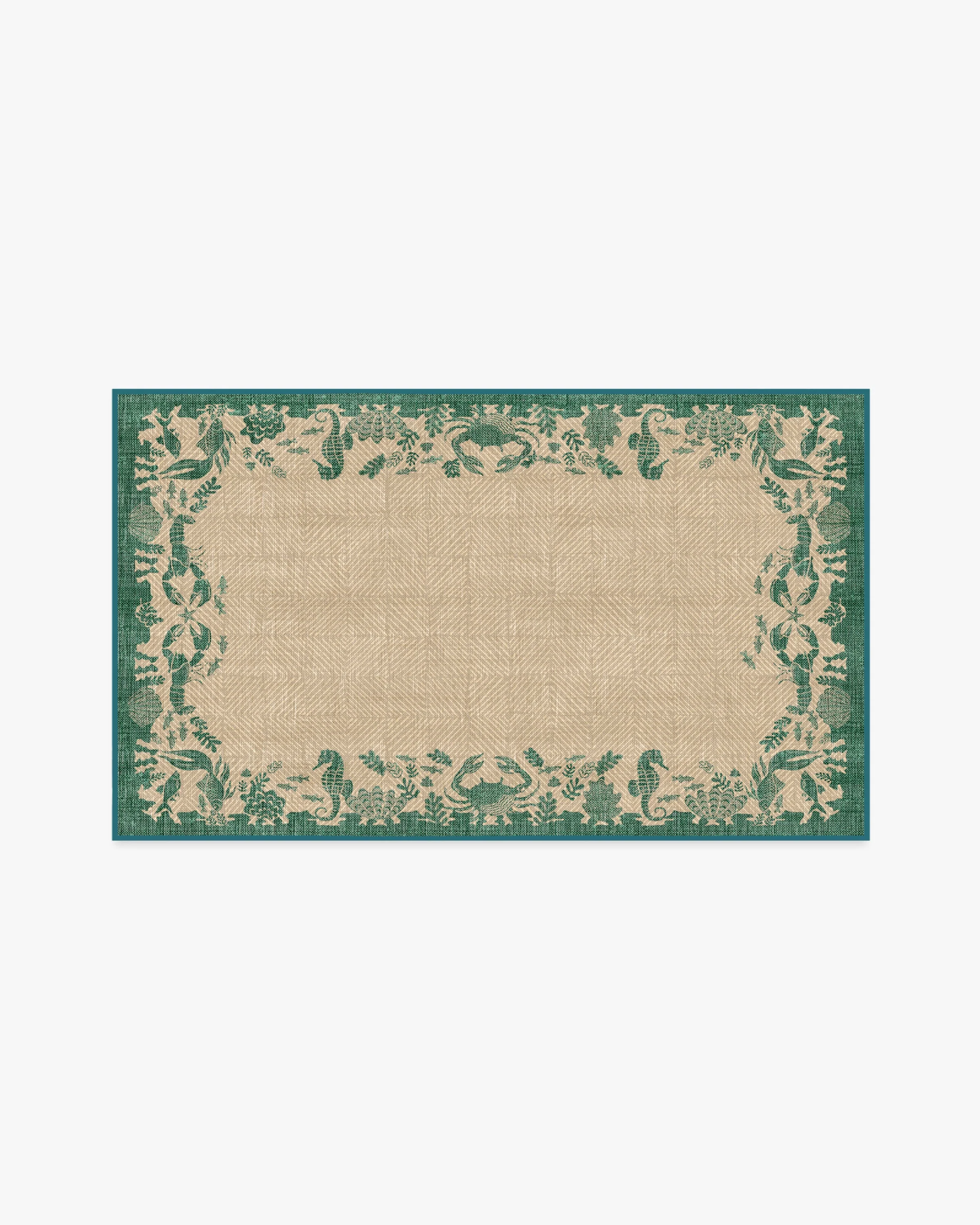 Ionia Emerald & Tan Outdoor Rug