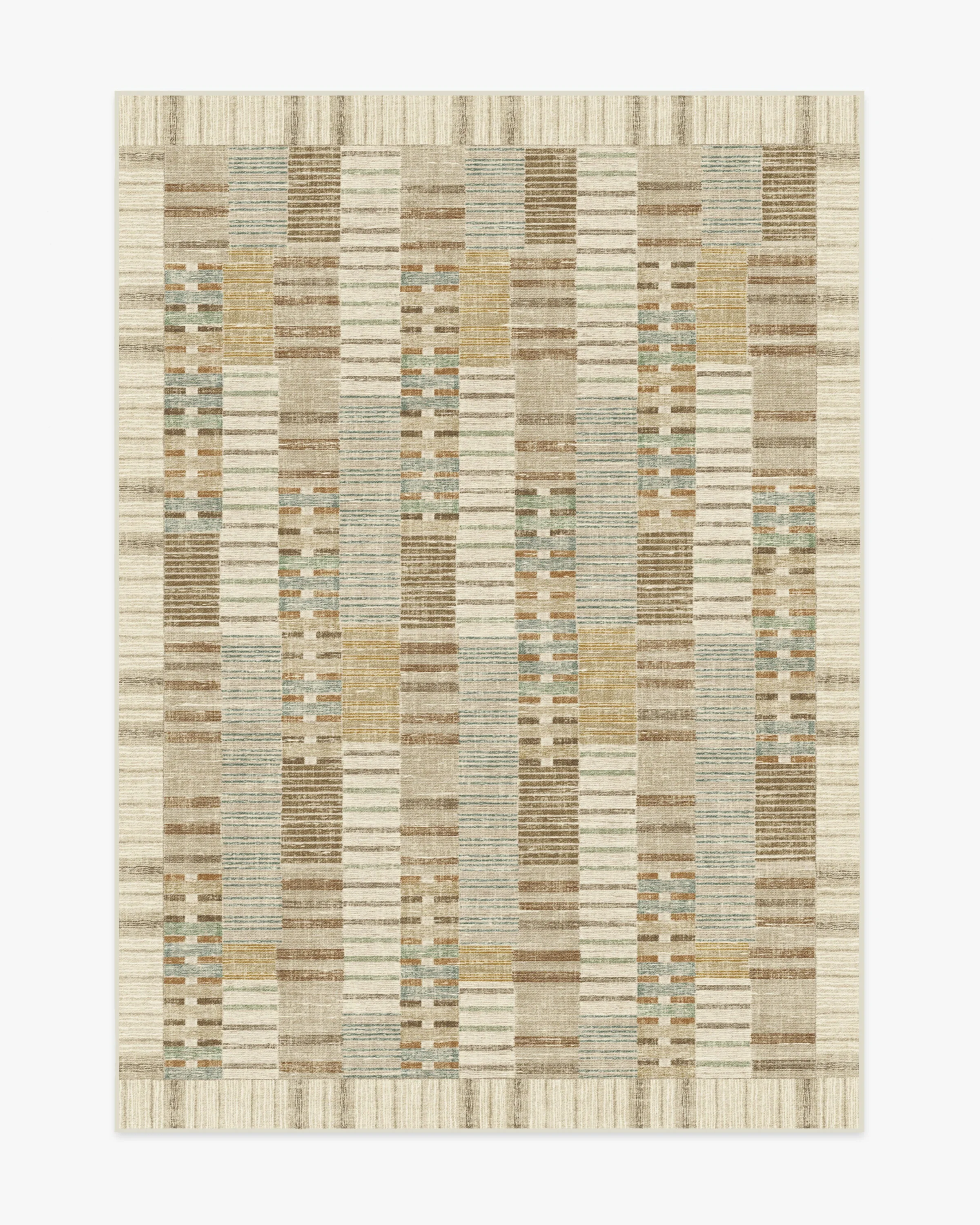 Selene Neutral Multicolor Flatwoven Rug by Architectural Digest