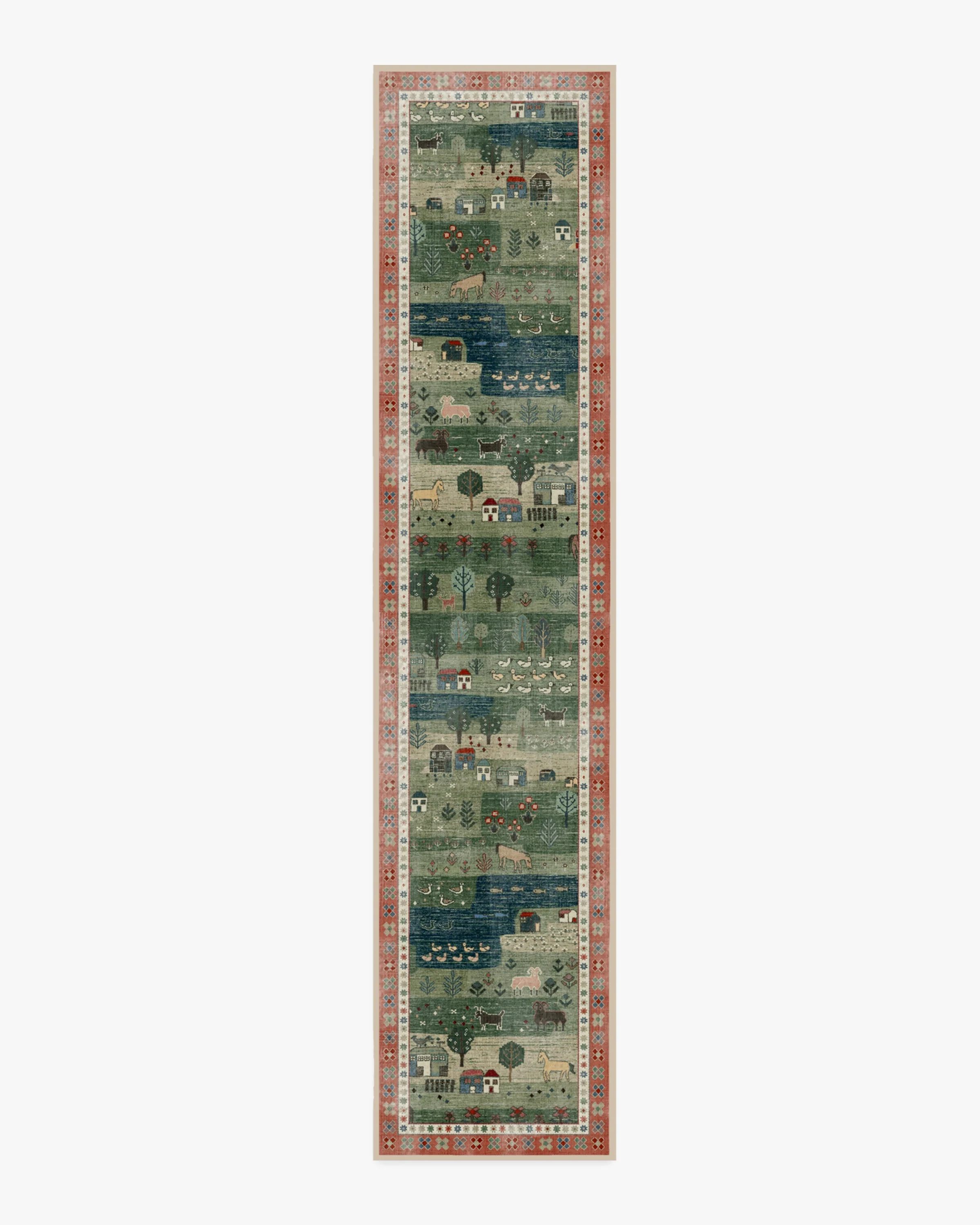 Alder Green Flatwoven Rug
