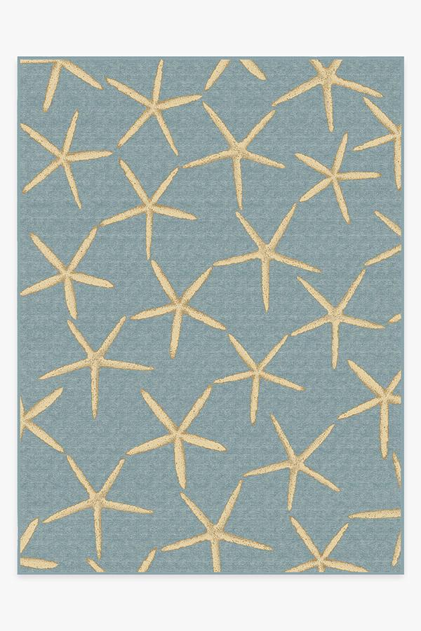 Starfish Pale Blue Flatwoven Rug