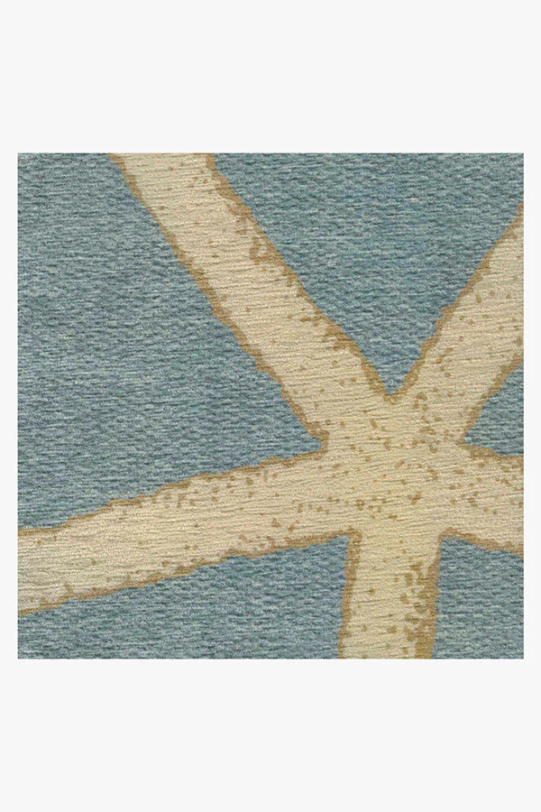 Starfish Pale Blue Flatwoven Rug