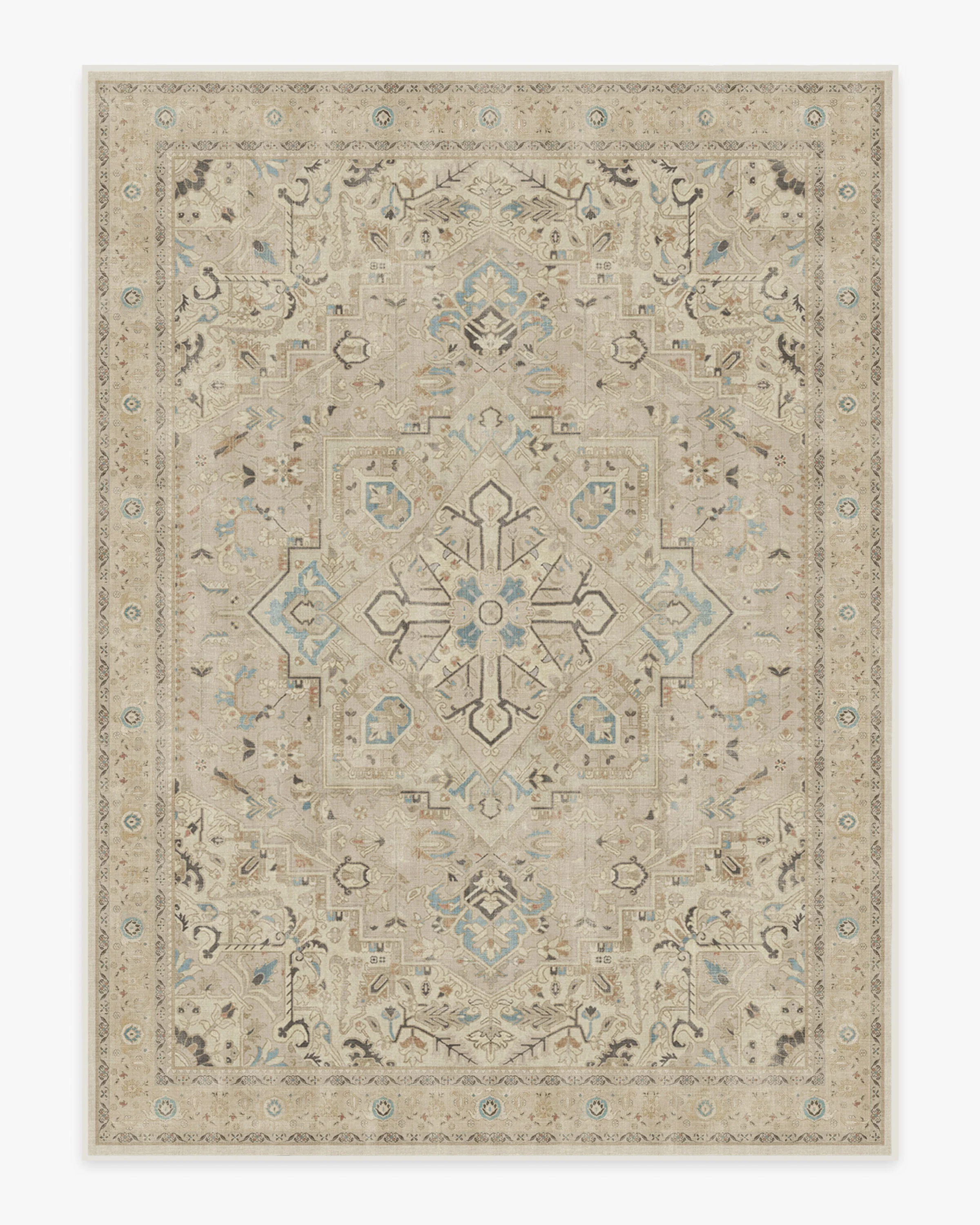 Kamran Ivory Opal Flatwoven Rug
