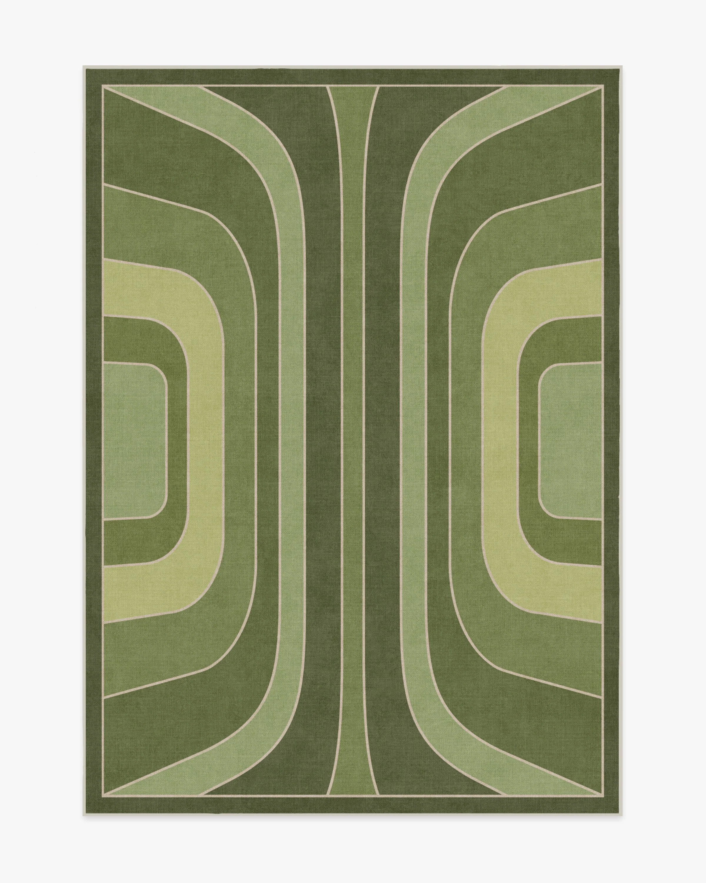 Paradox Green Flatwoven Rug by Jonathan Adler