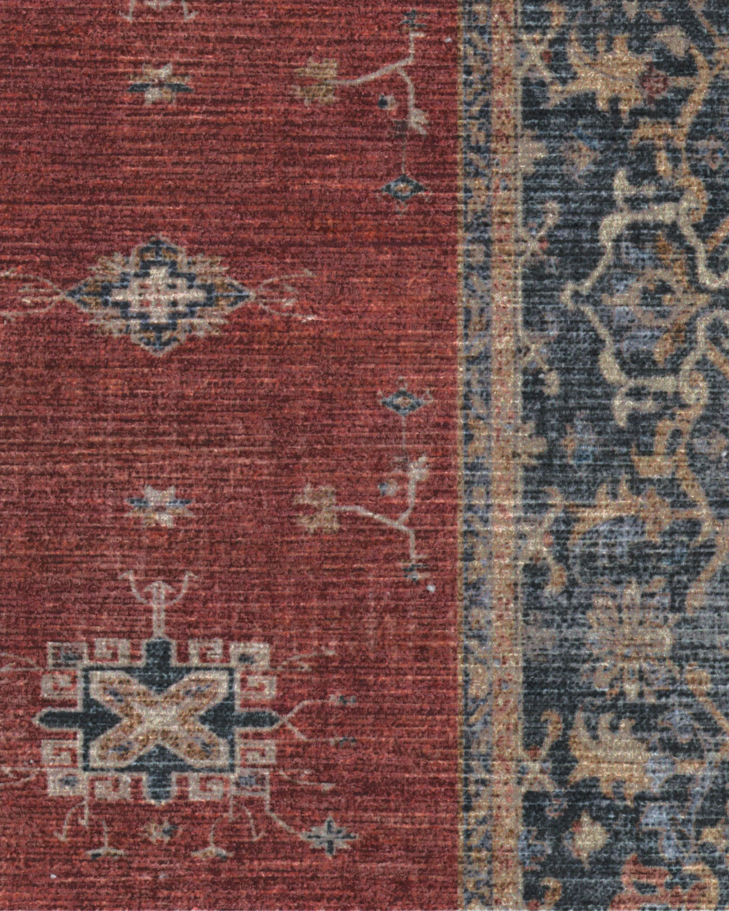 Verena Amber Red Flatwoven Rug