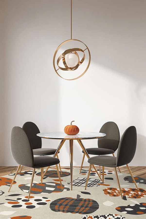 Pumpkin Orange Flatwoven Rug