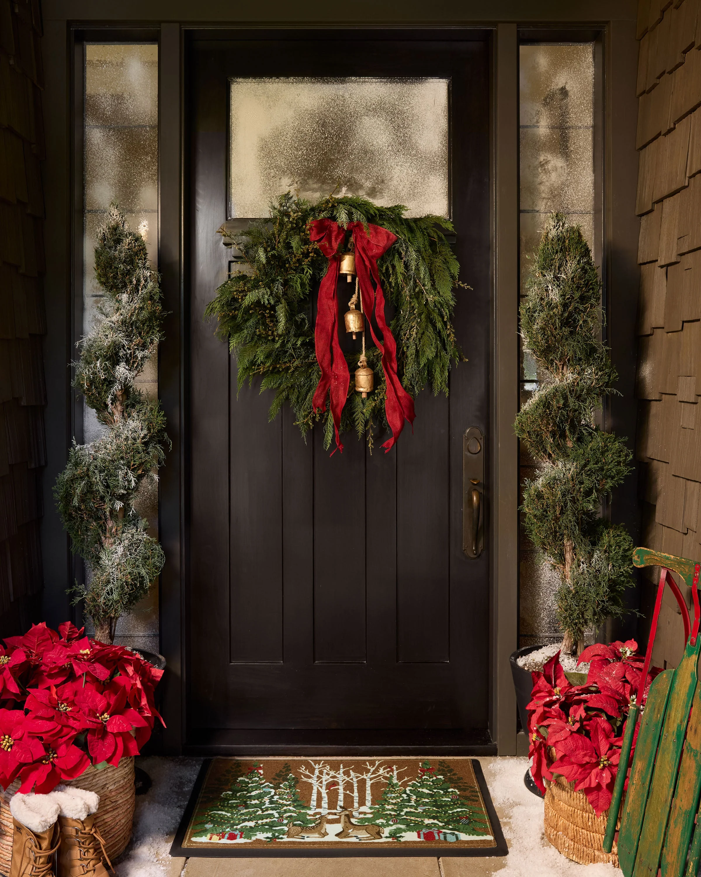 Woodland Holiday Large Doormat