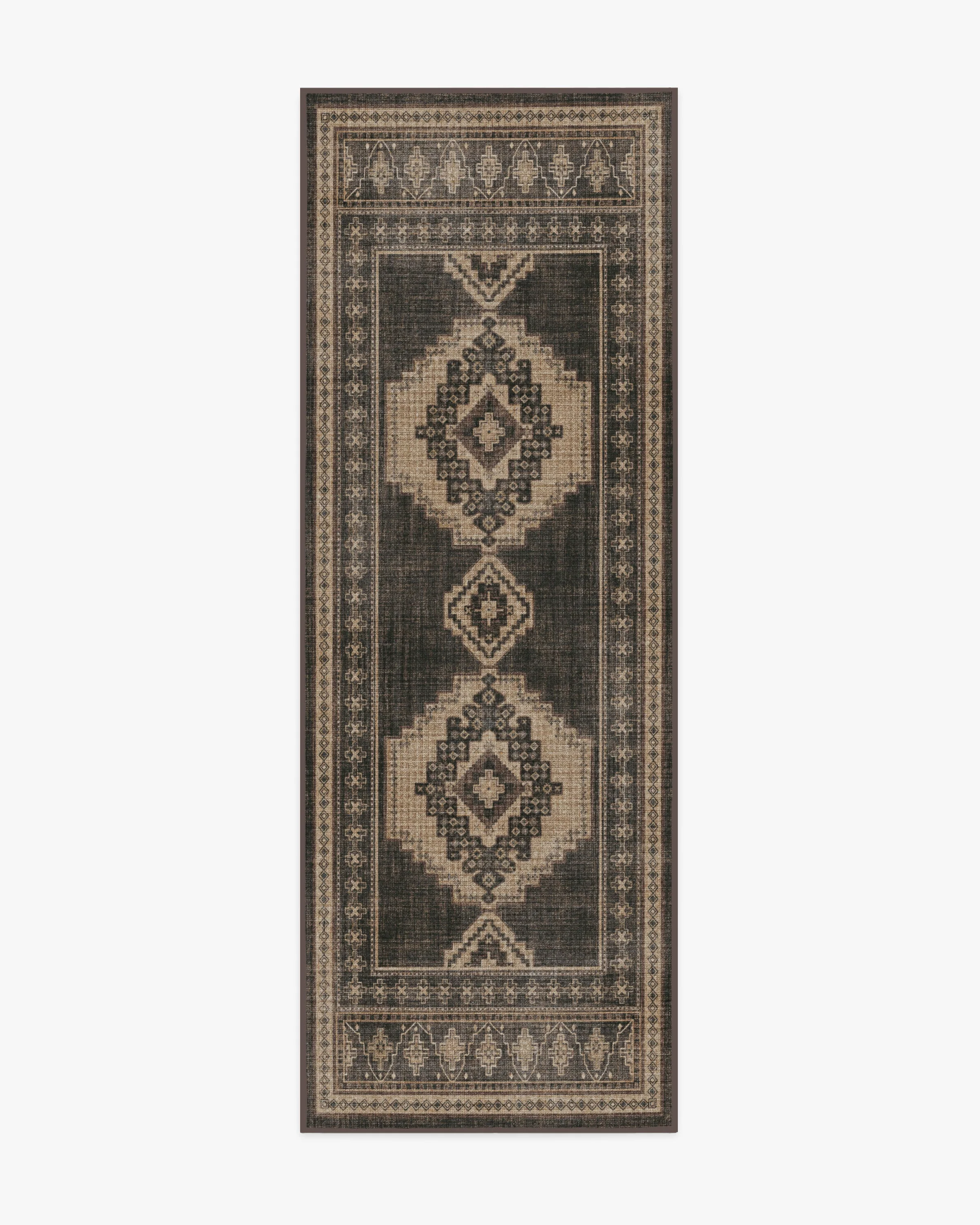 Rayne Charcoal & Tan Flatwoven Rug