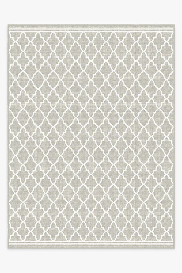 Varia Trellis Stone Outdoor Rug