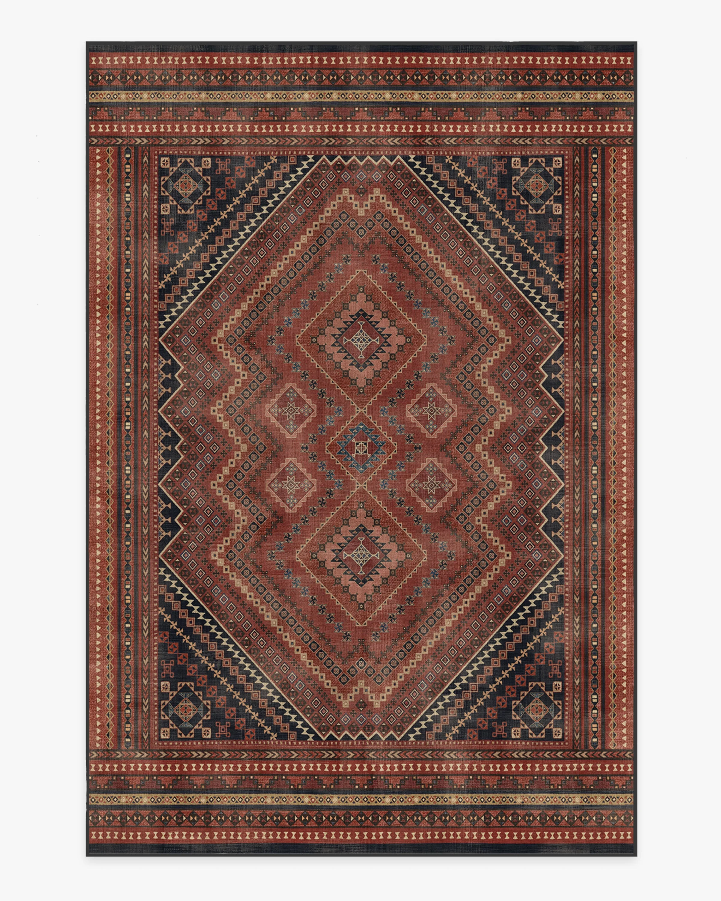 Kaden Amber Red Flatwoven Rug